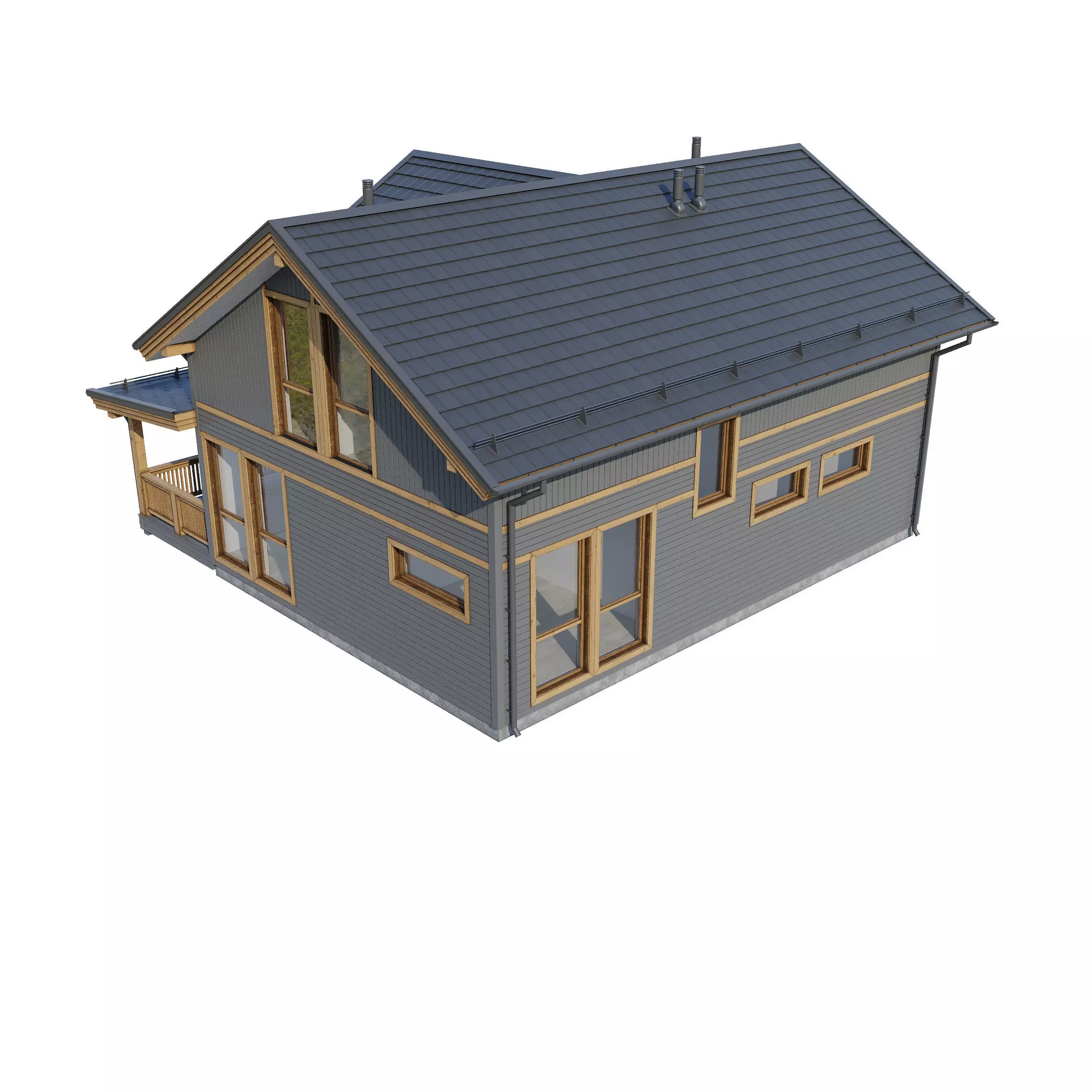 Alpine house Fury 3D model_25