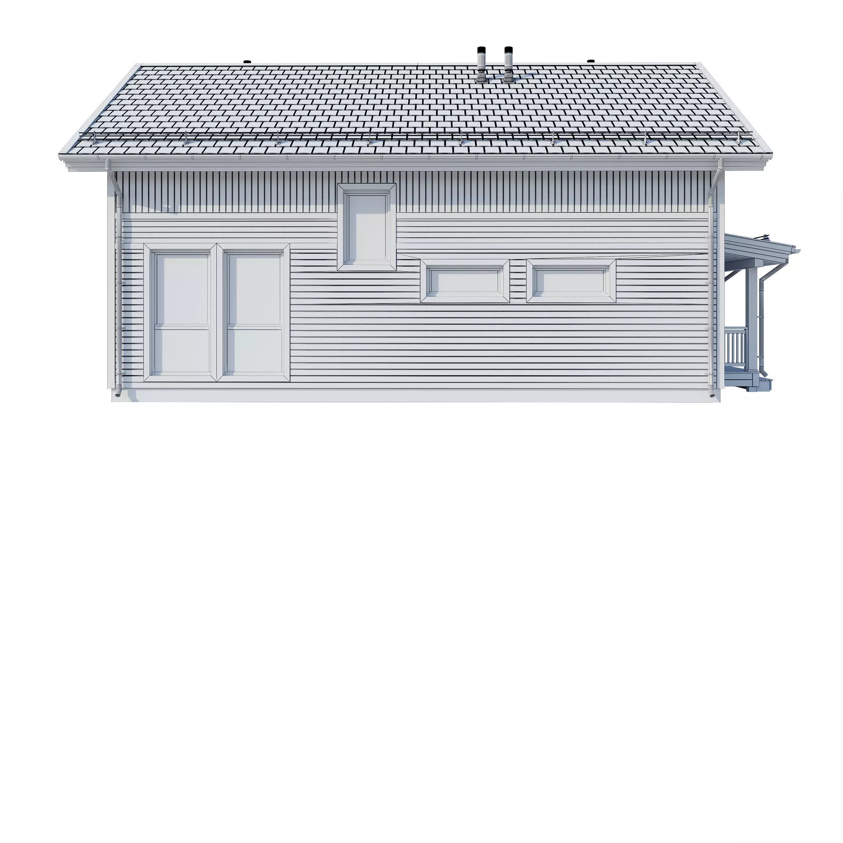 Alpine house Fury 3D model_14