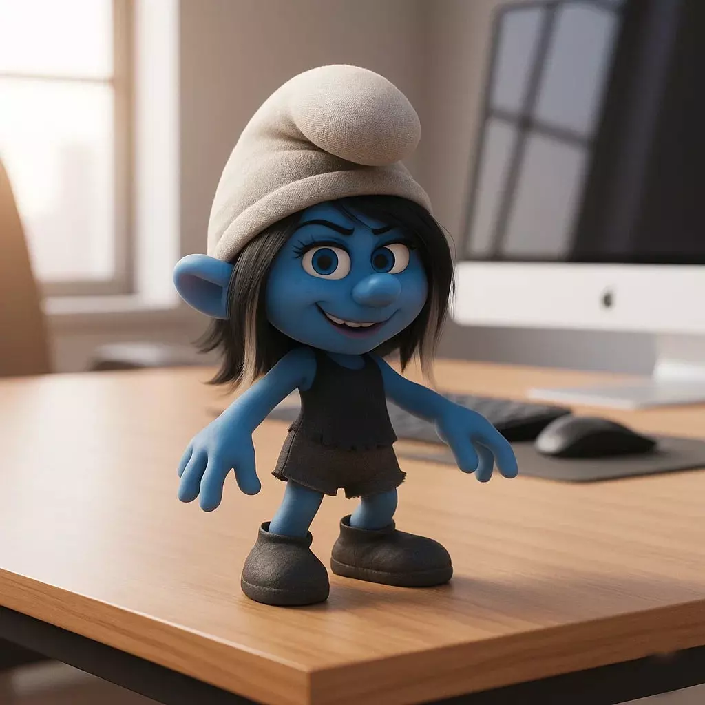 Vexy smurf 3D print model