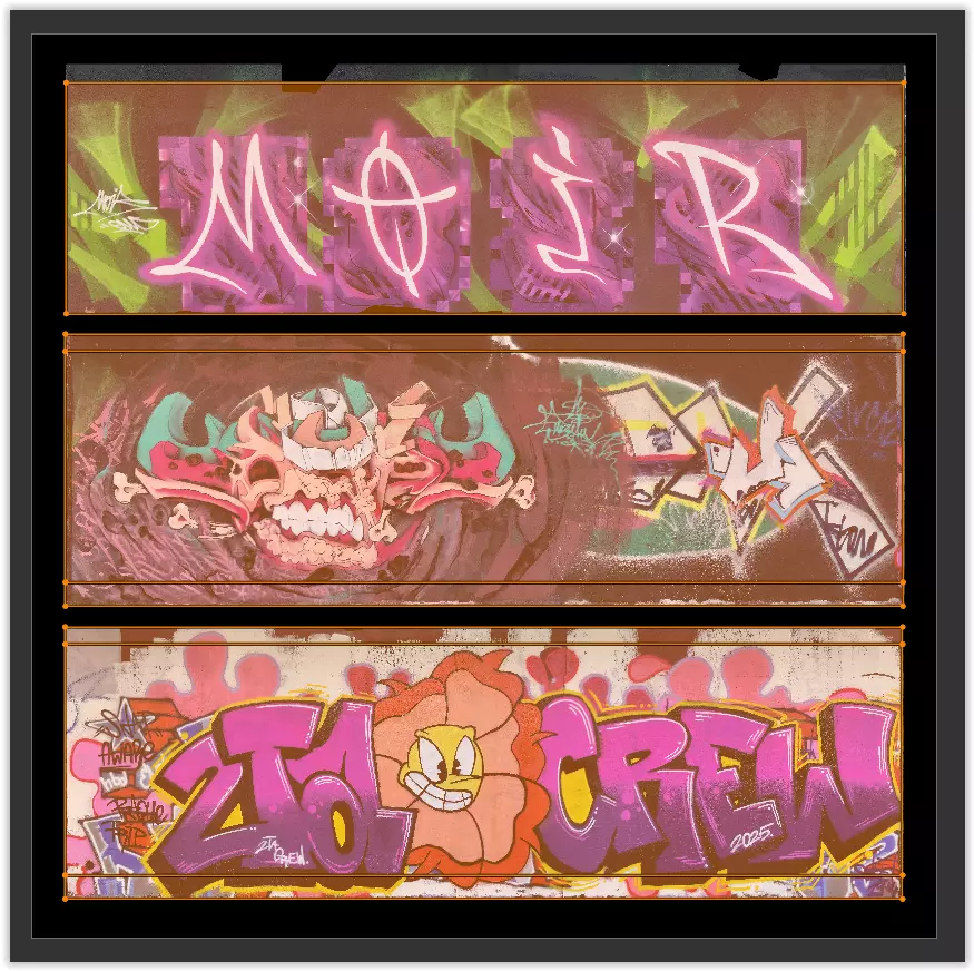 Big graffiti wall IV 3D model_7