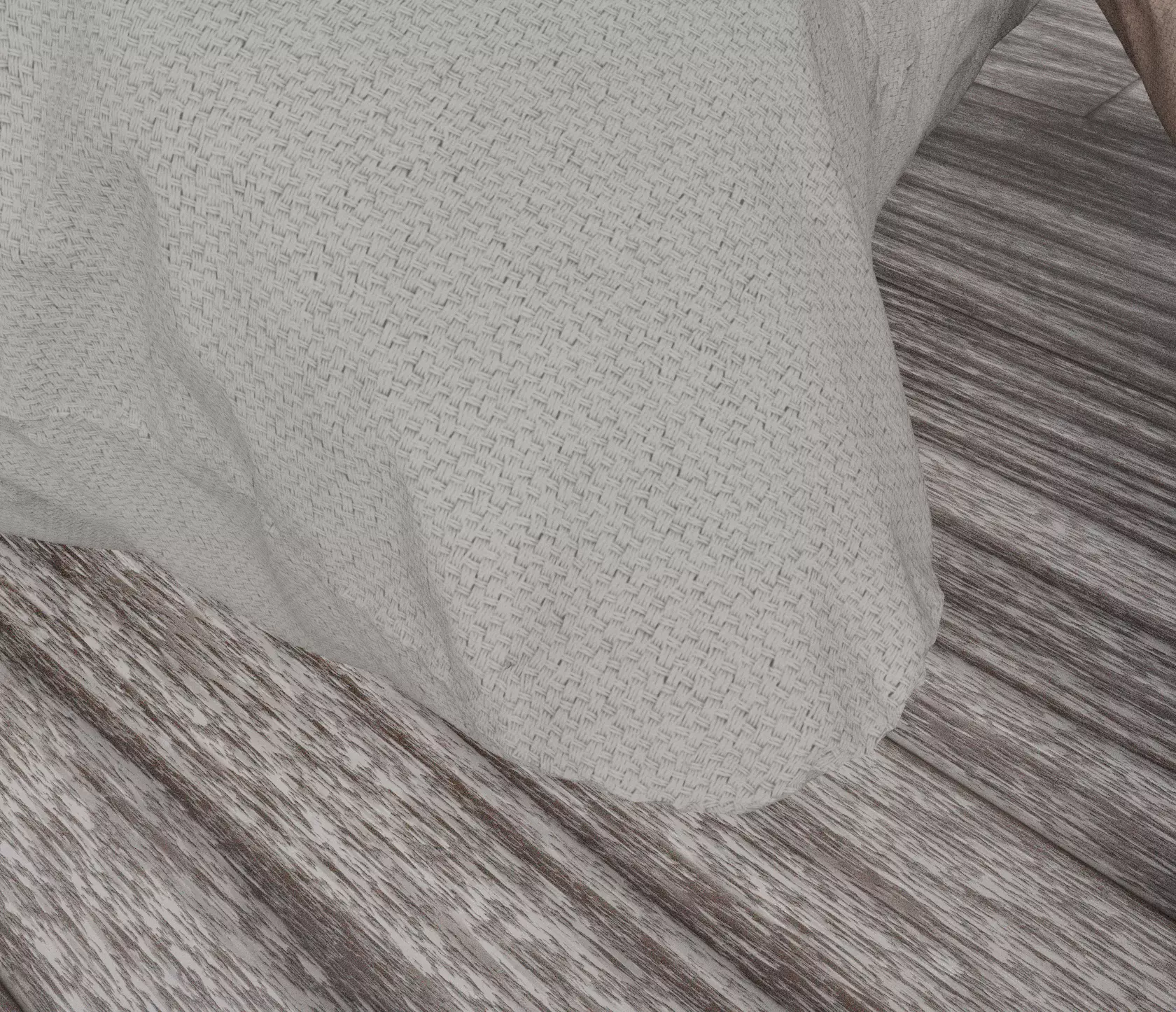 Square Cushion Set 4 Unique Meshes 4 Colors Decorative Pillows Low-poly 3D model_12