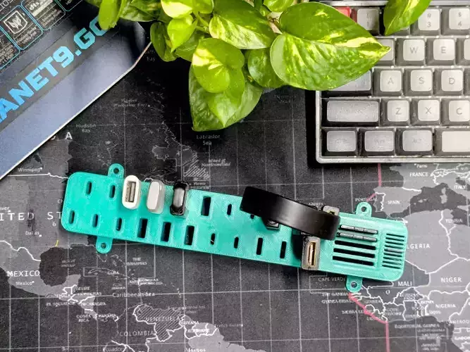 Universal Cable and Adapter Organizer Wall or Desk Mount