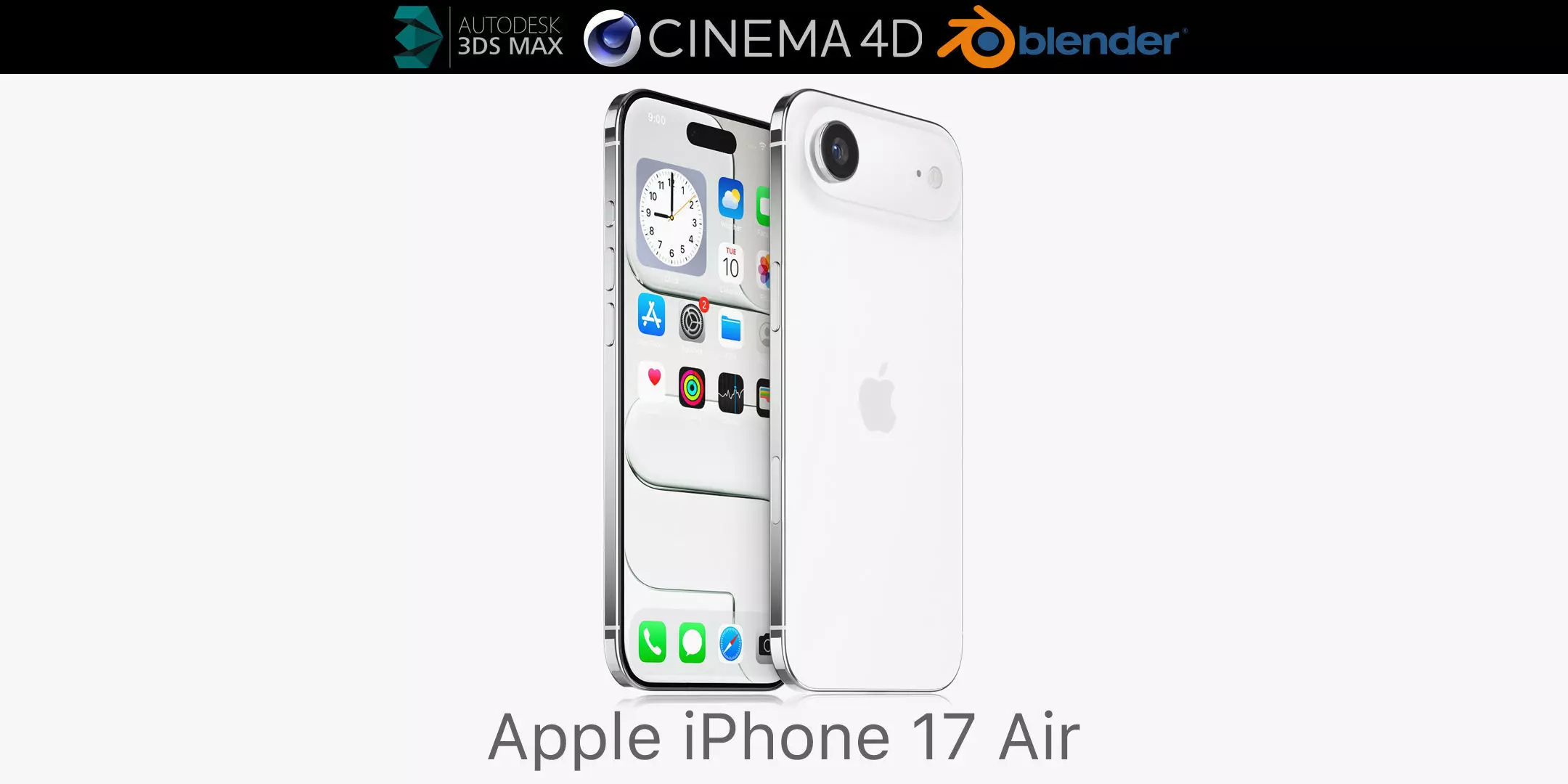 Apple iPhone 17 Air 3D model_0