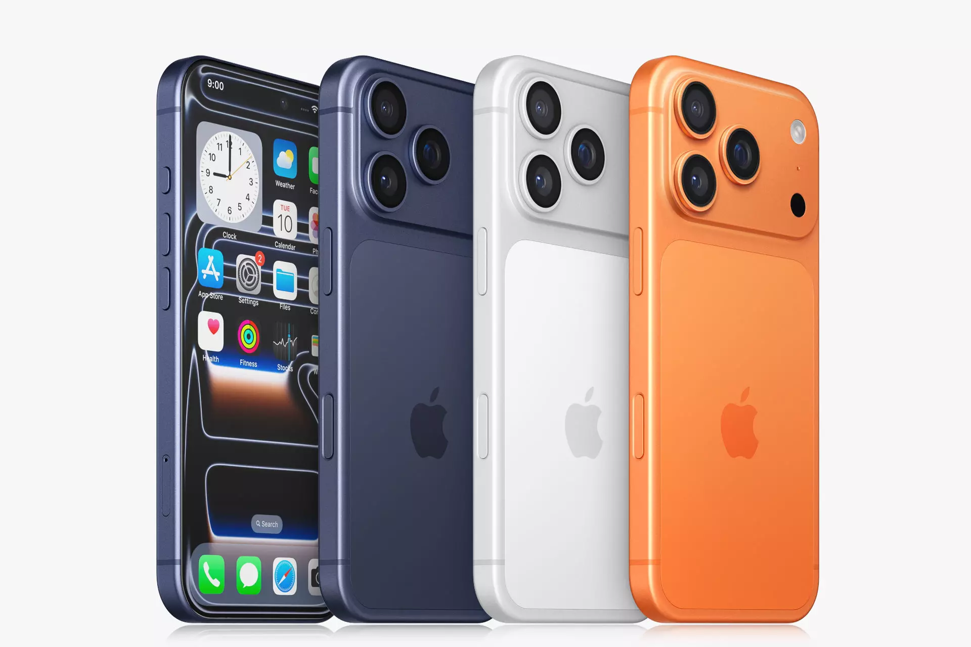 Apple iPhone 17 pro All colors 3D model_2