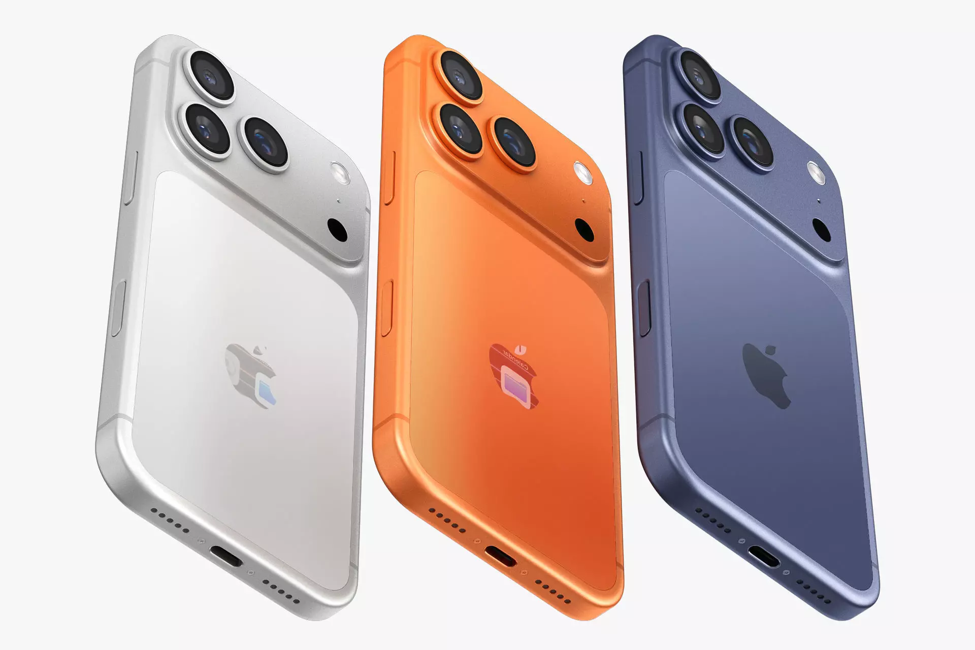 Apple iPhone 17 pro All colors 3D model_12