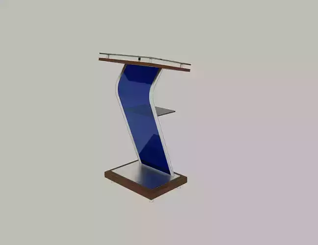Modelo 3D de Atril de Cristal 