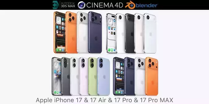 Apple iPhone 17 and 17 Air and 17 Pro and 17 Pro MAX All colors