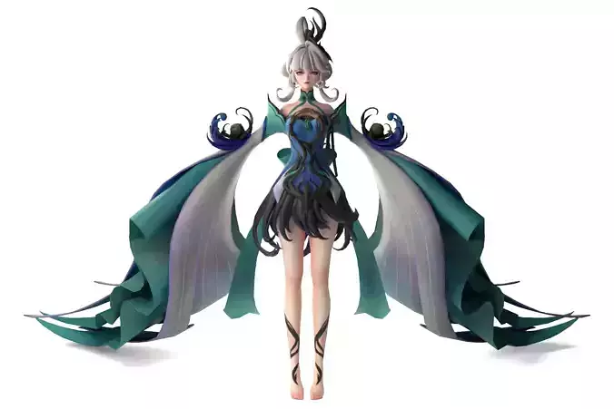 Dragon Mother - Mystic Fantasy Sorceress Blender