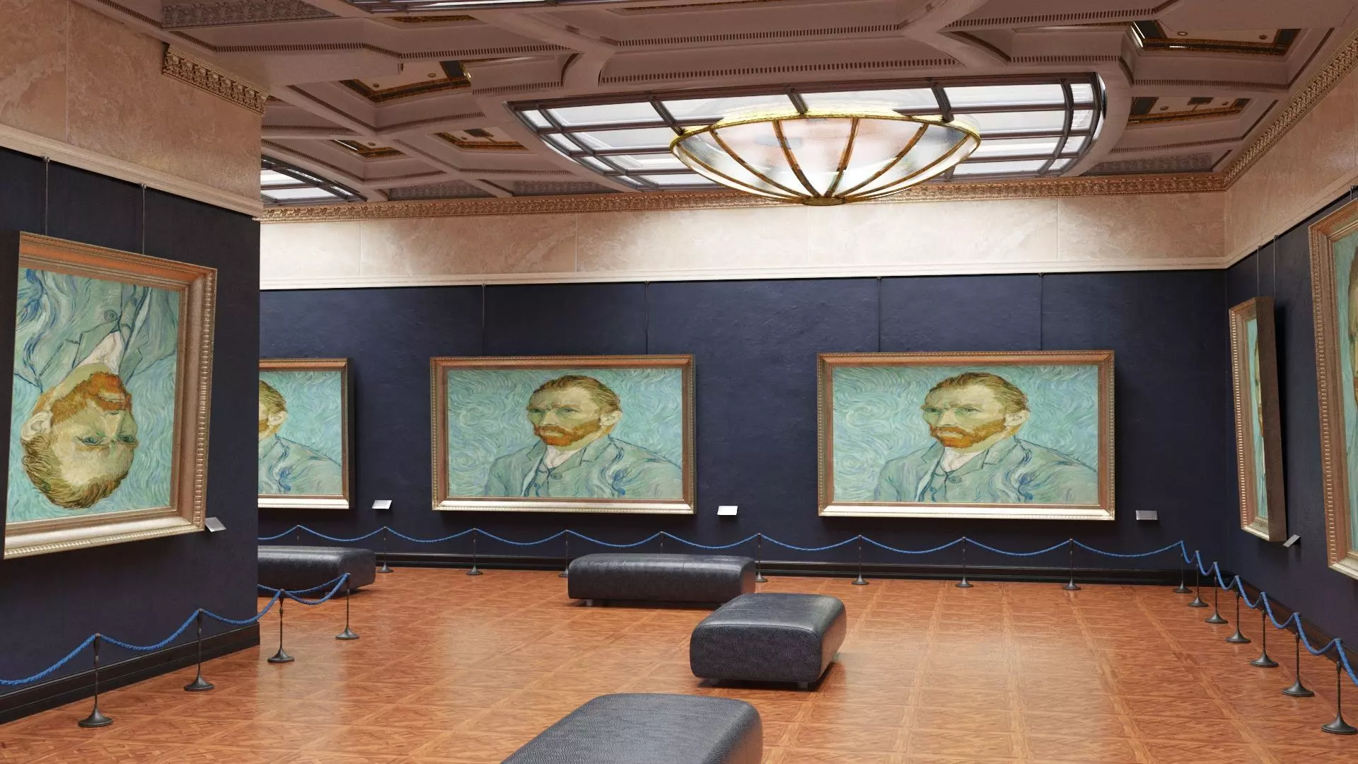 Louvre Museum - Corridor 3D model_0