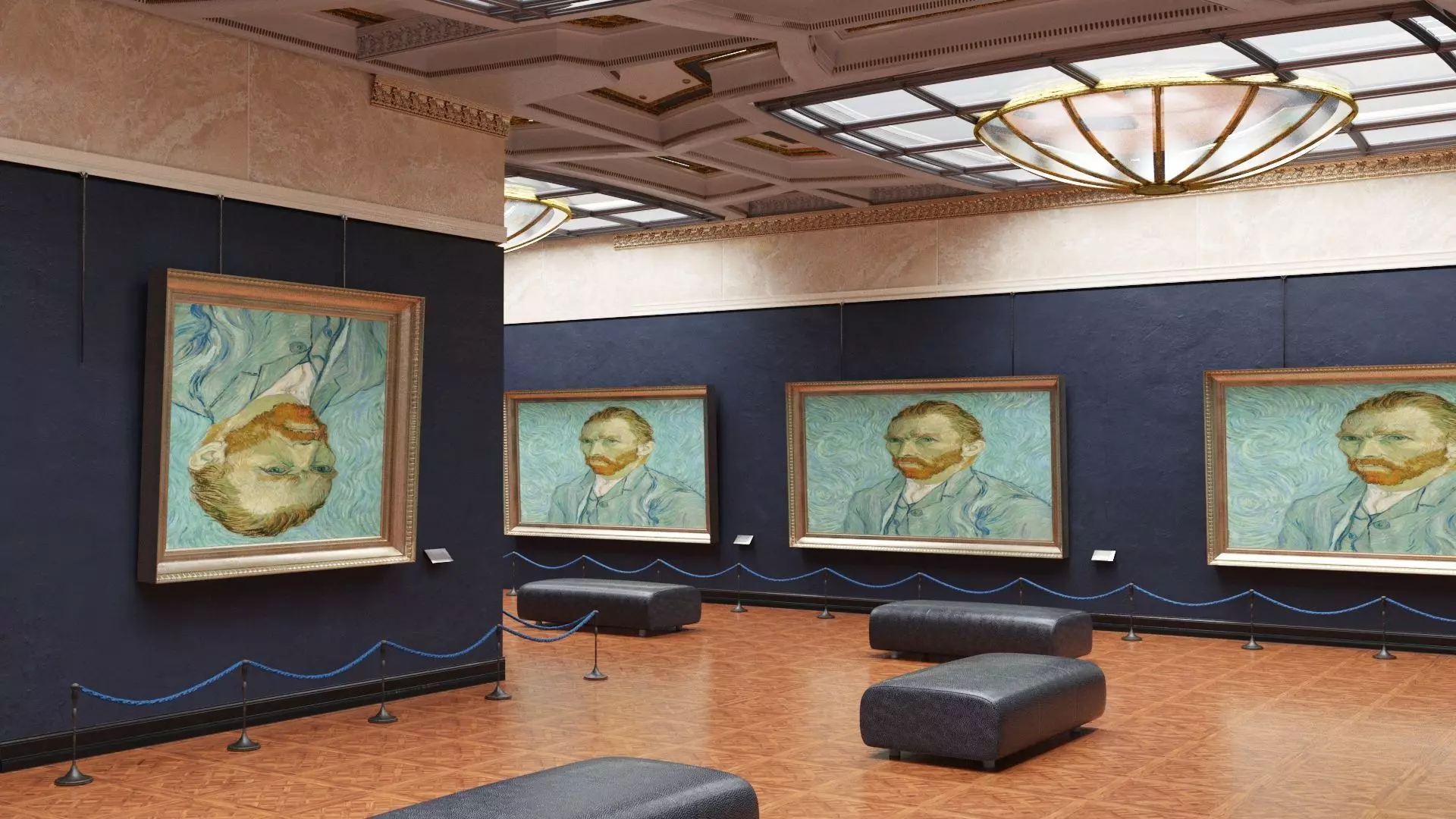 Louvre Museum - Corridor 3D model_2