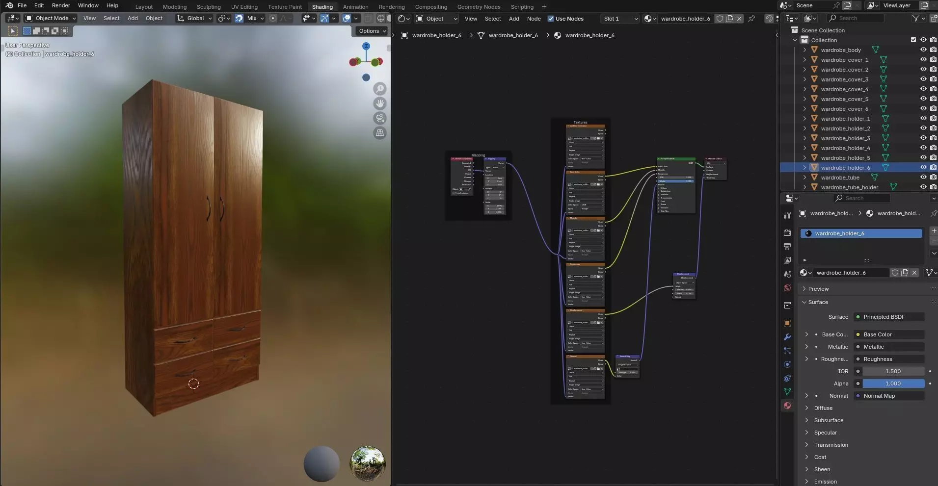 Wardrobe CG20 3D model_12