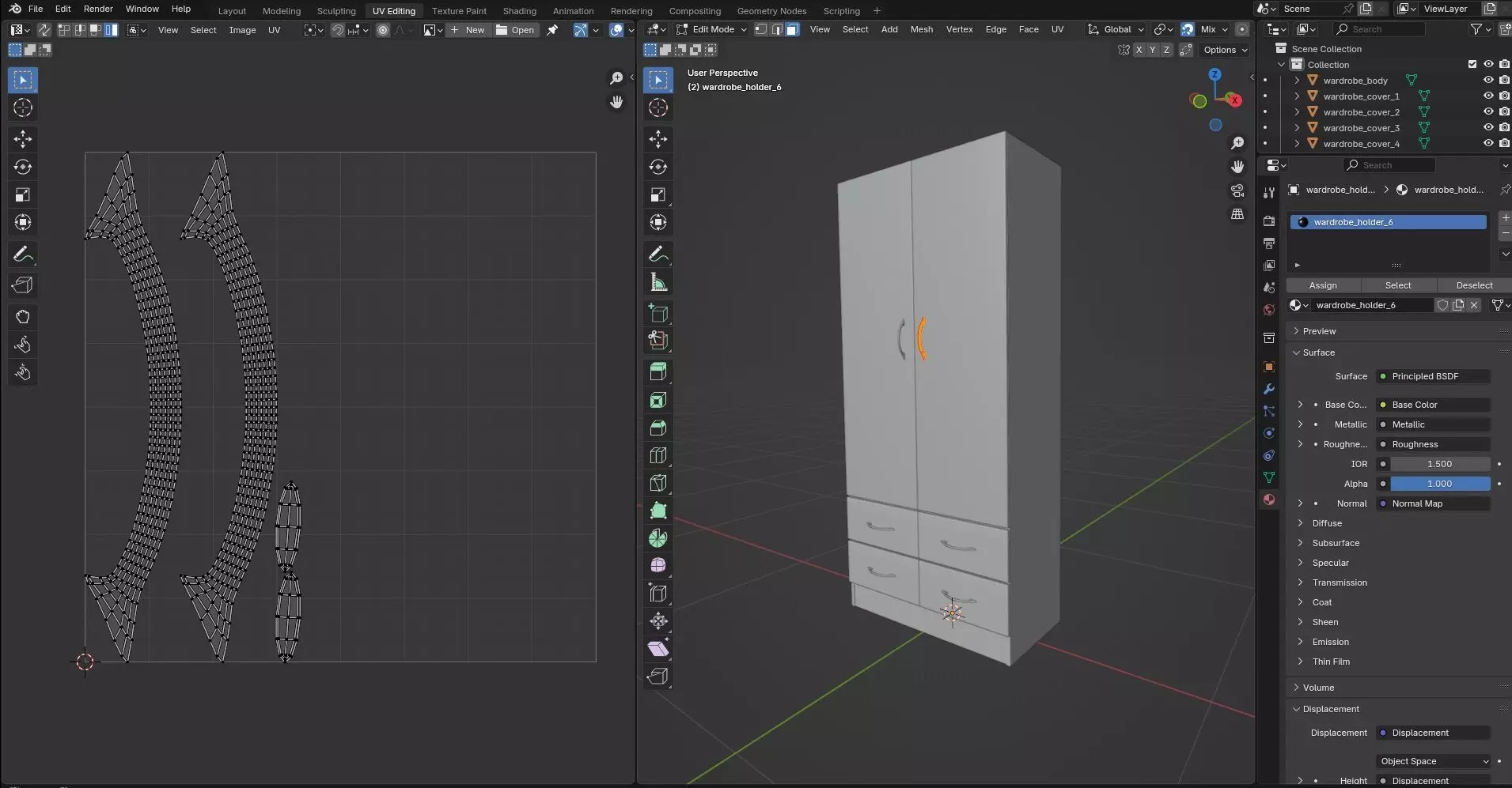 Wardrobe CG20 3D model_11