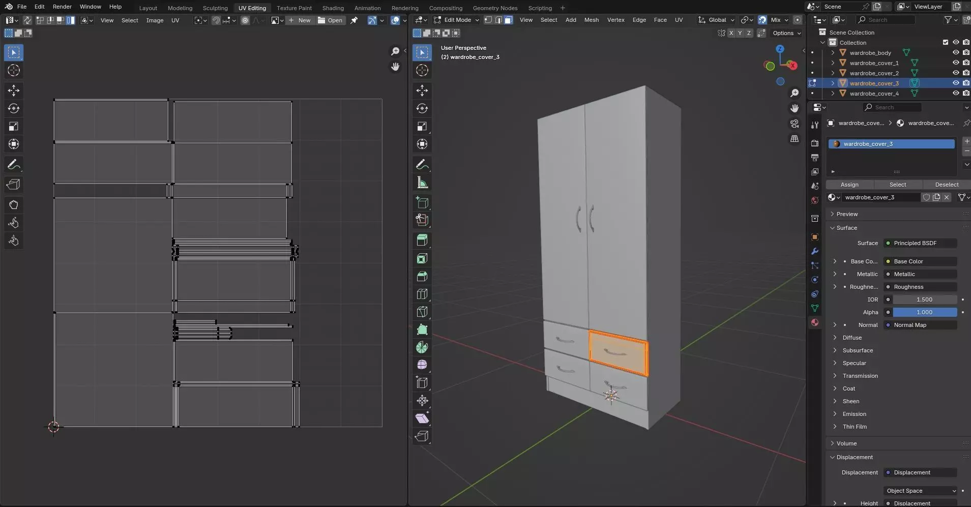 Wardrobe CG20 3D model_10