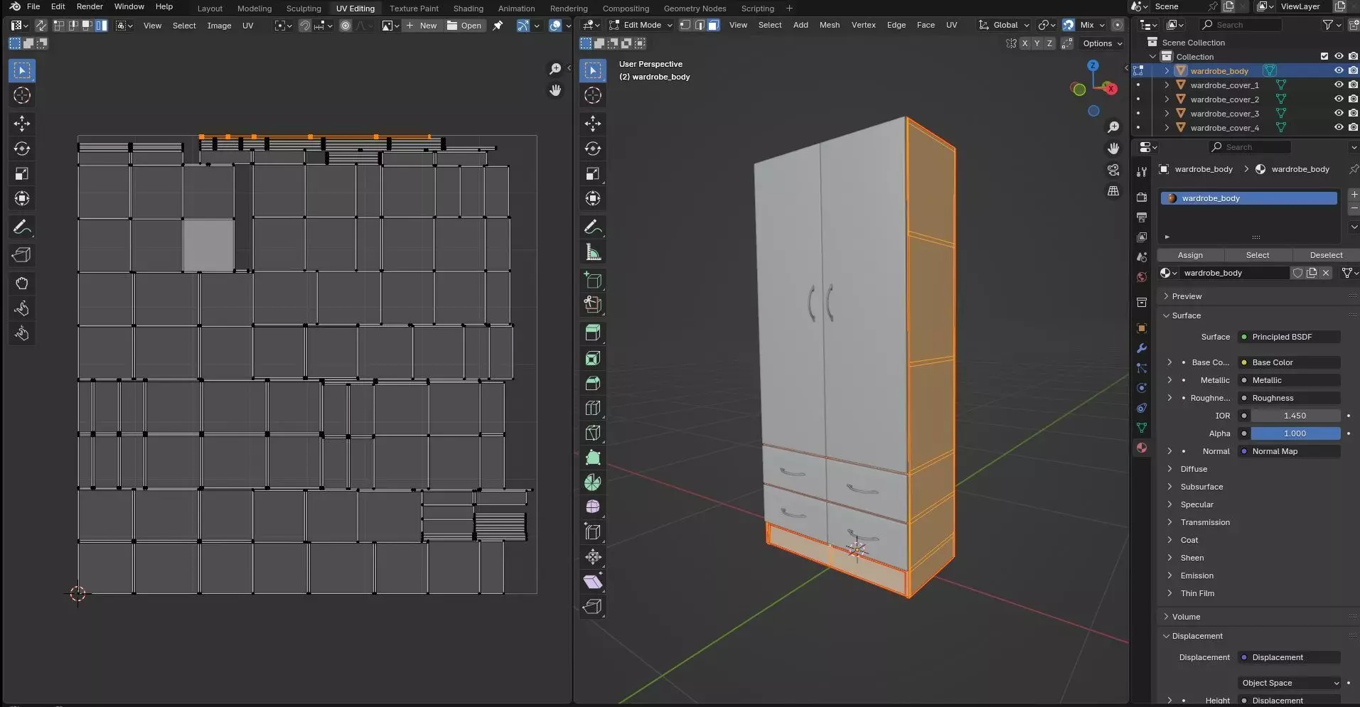 Wardrobe CG20 3D model_9