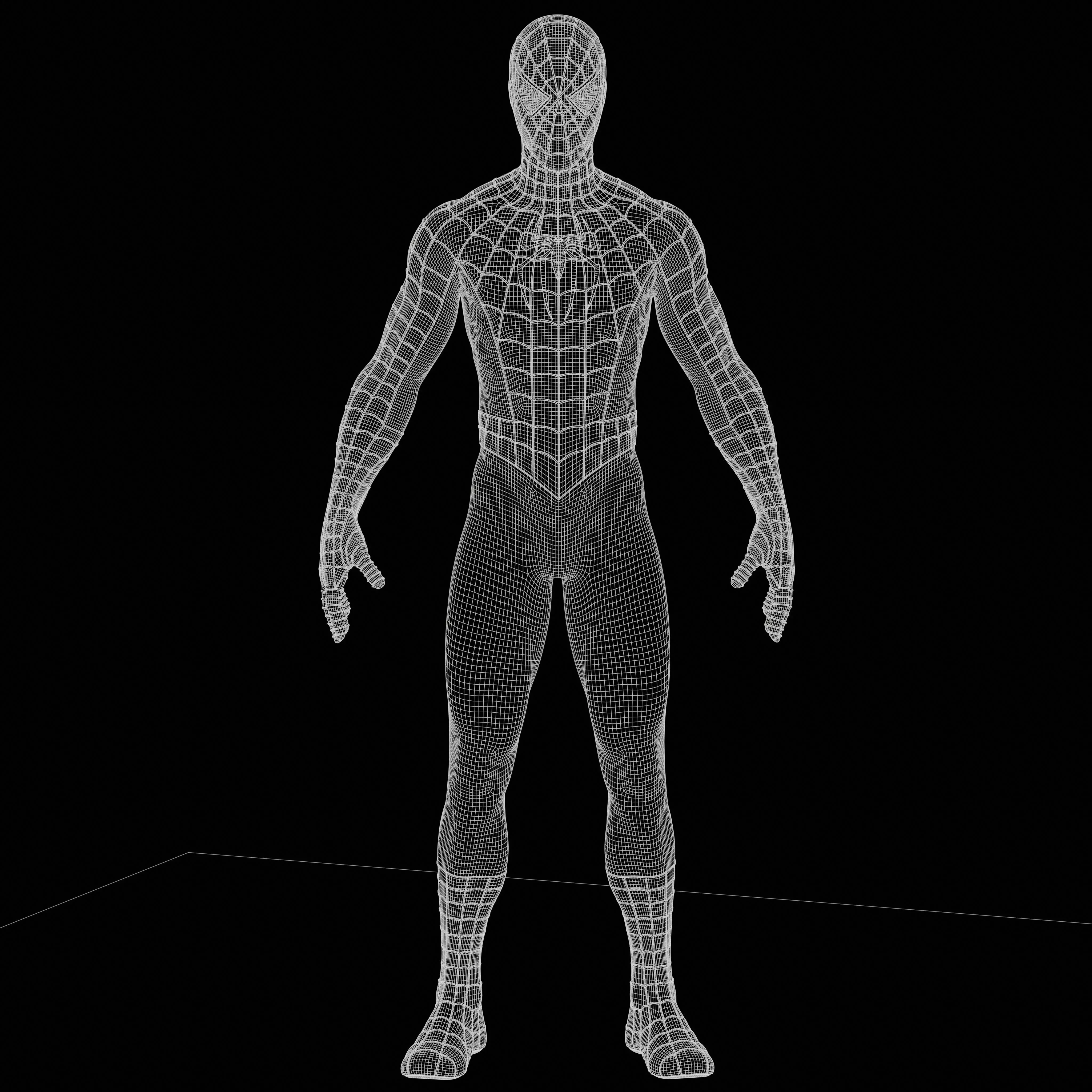 Spider-Man Sam Raimi Suit 3D model_14