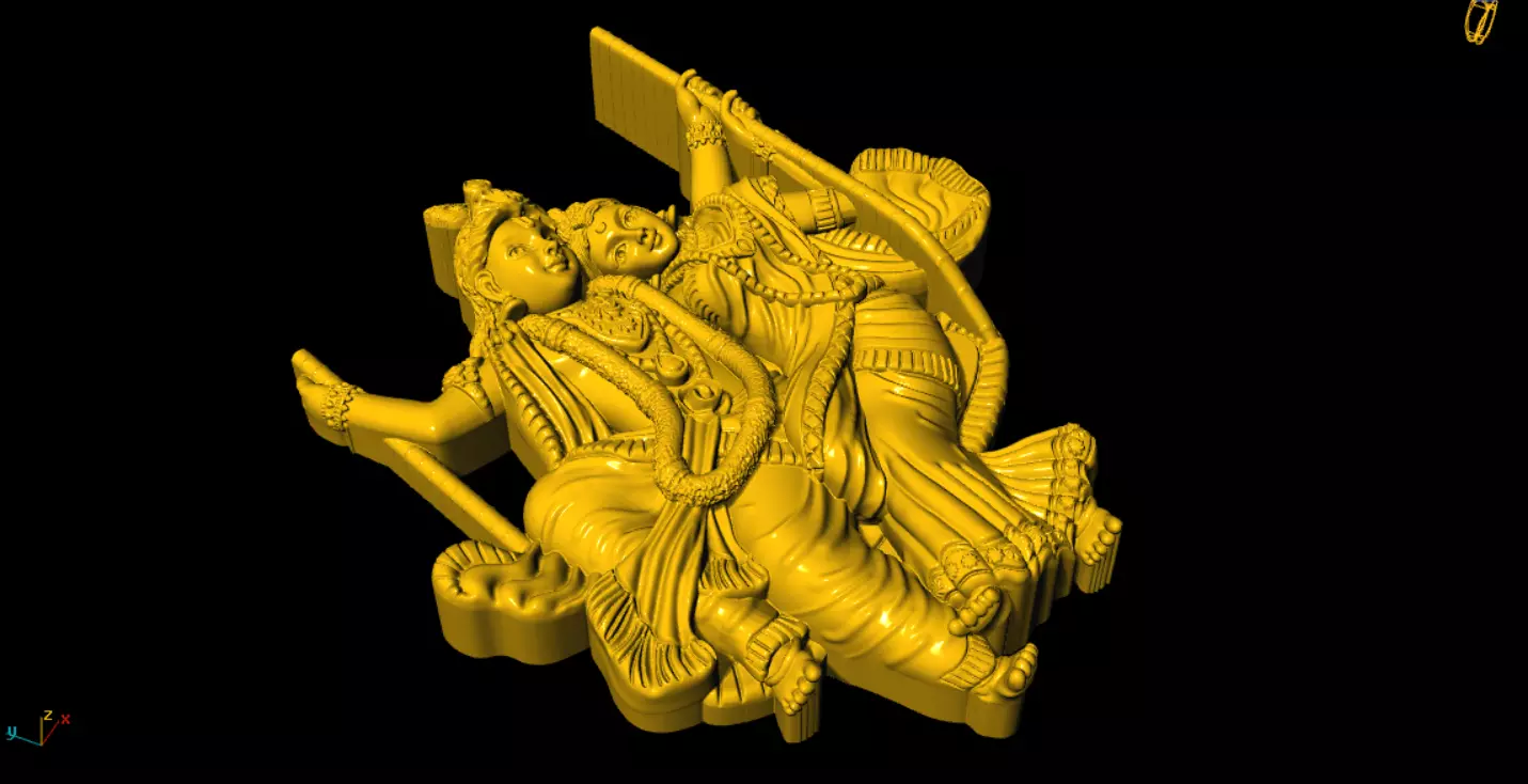 radha krishna best 3d printed model 3D print model_3