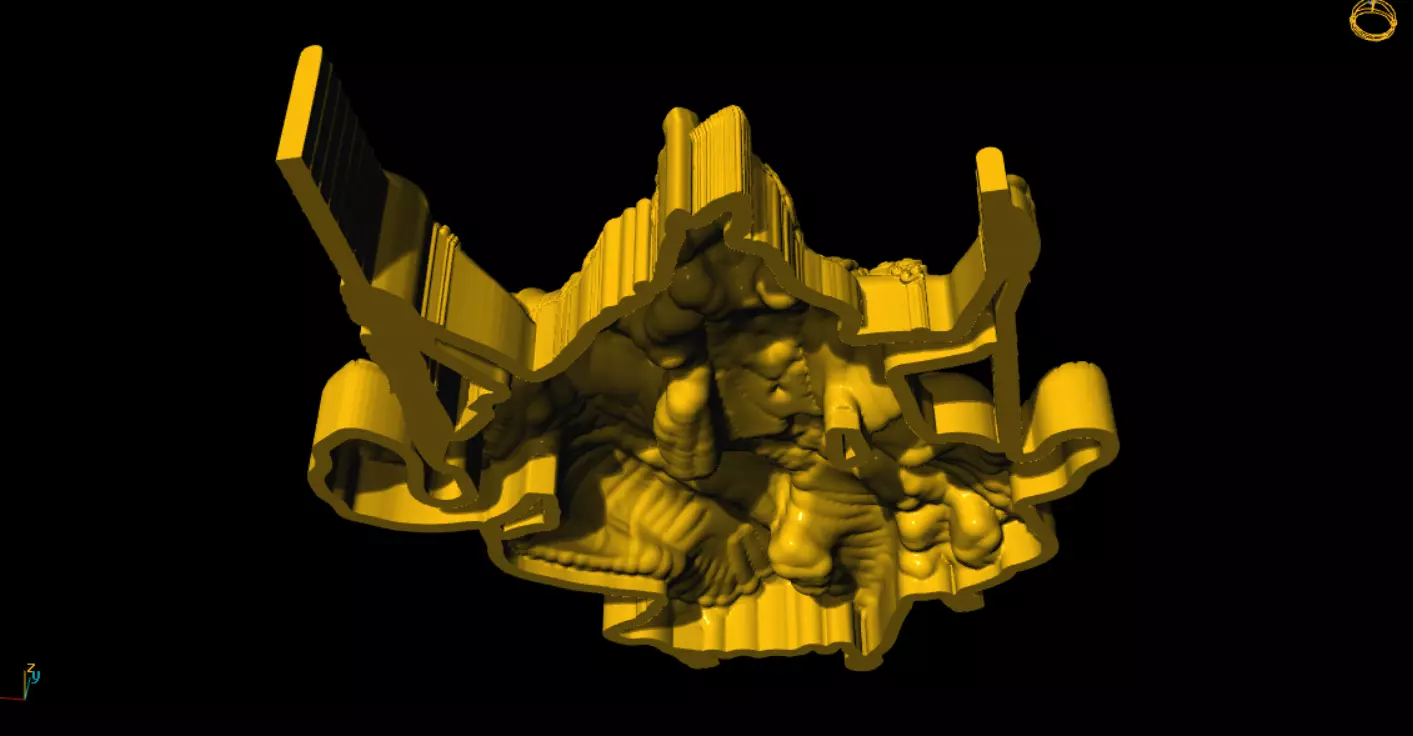 radha krishna best 3d printed model 3D print model_18