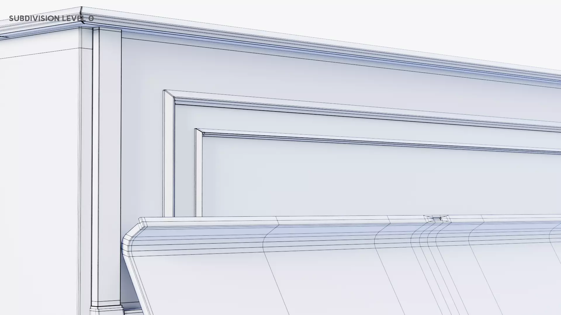 Wooden Upright Piano Low-poly 3D model_49