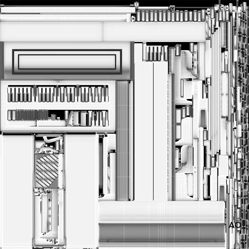 Wooden Upright Piano Low-poly 3D model_69