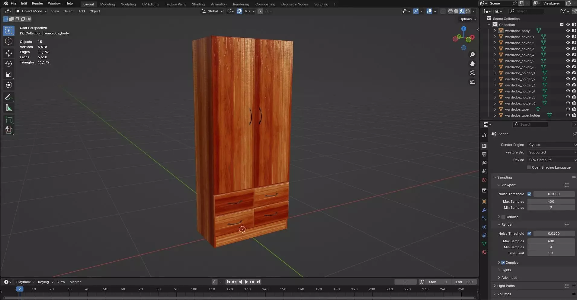 Wardrobe CG29 3D model_8