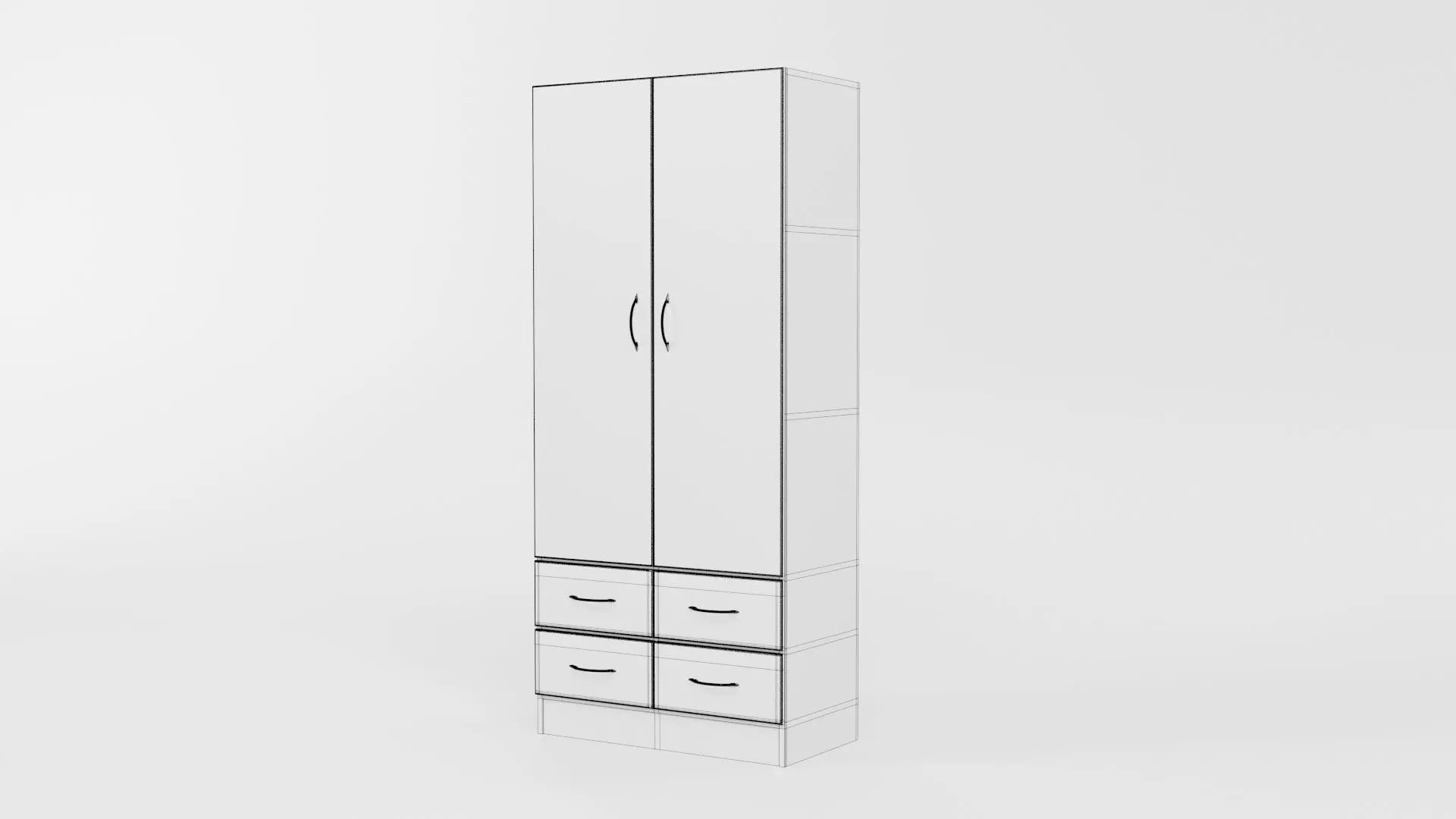 Wardrobe CG29 3D model_5