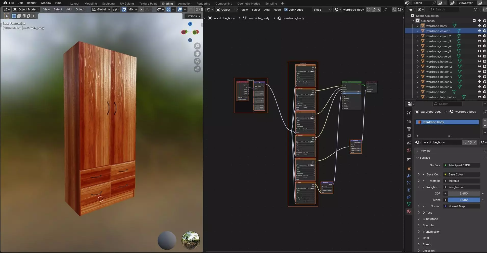 Wardrobe CG29 3D model_12