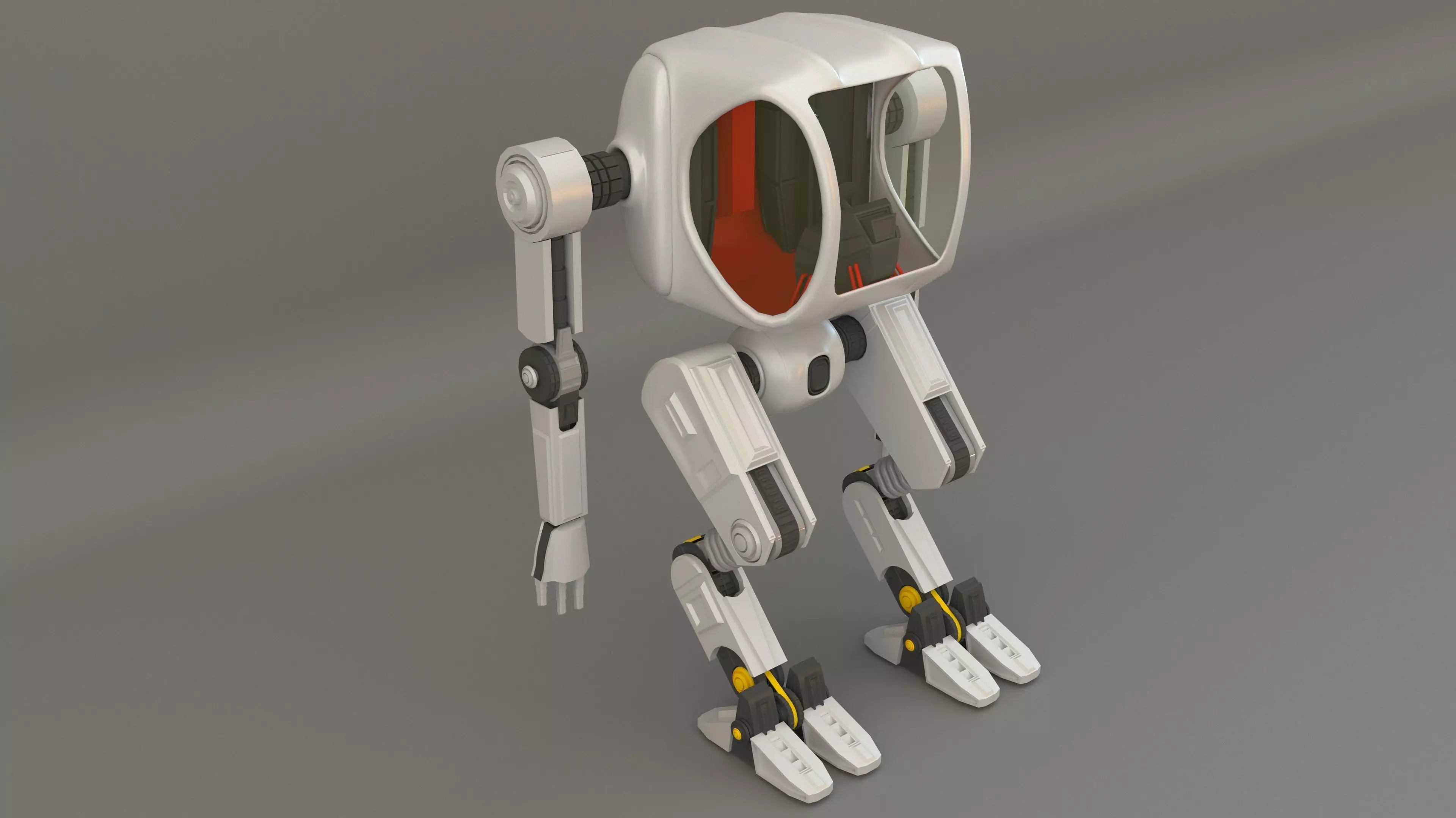  futuristic medical and war robot 3D model_8