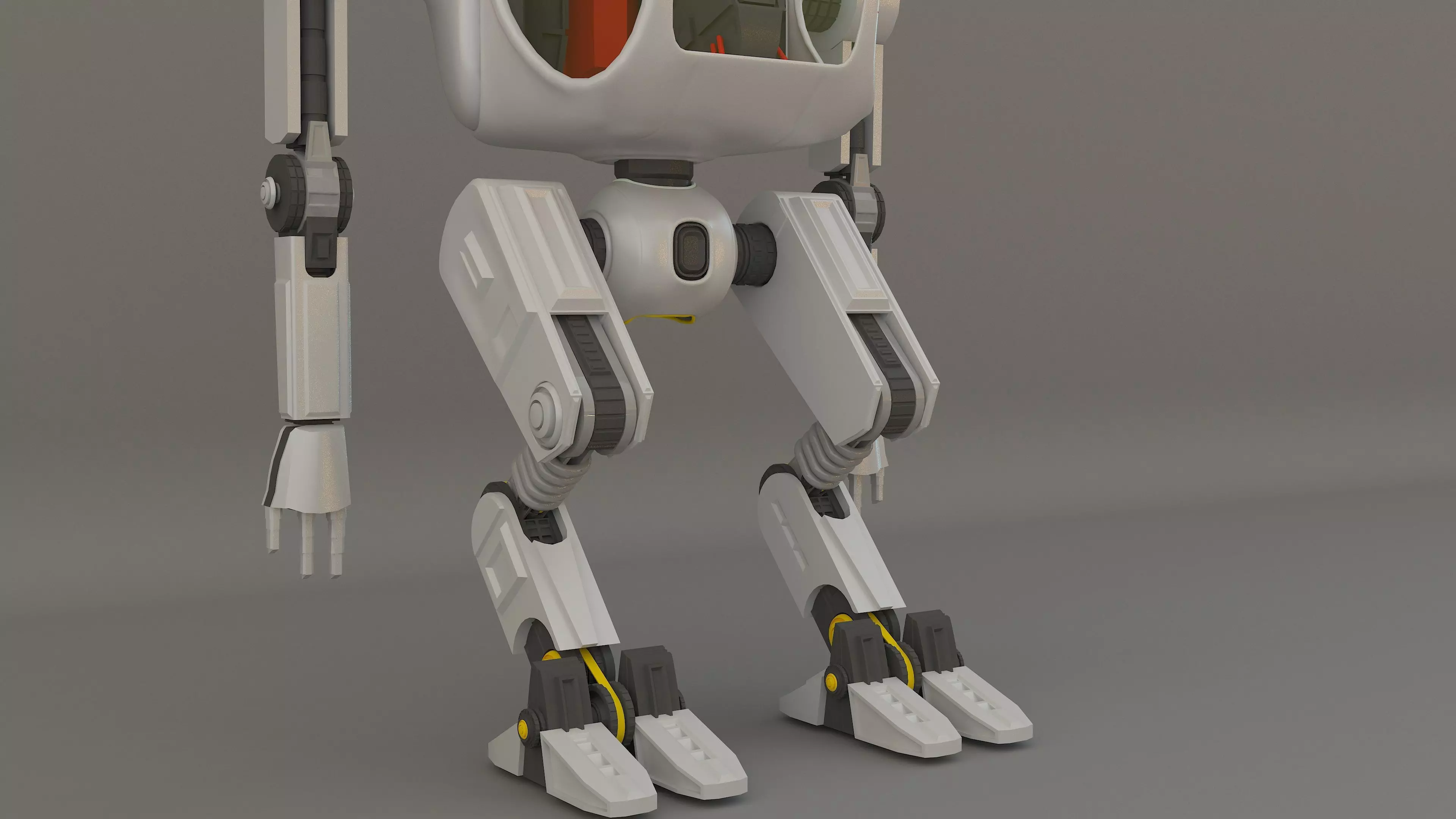  futuristic medical and war robot 3D model_12