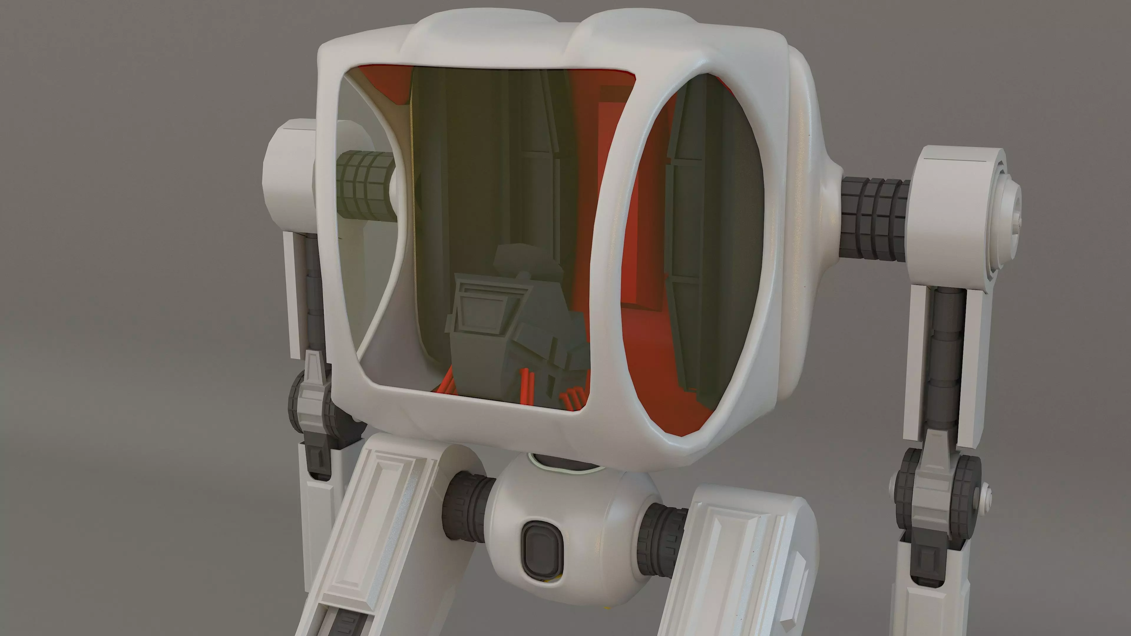  futuristic medical and war robot 3D model_10