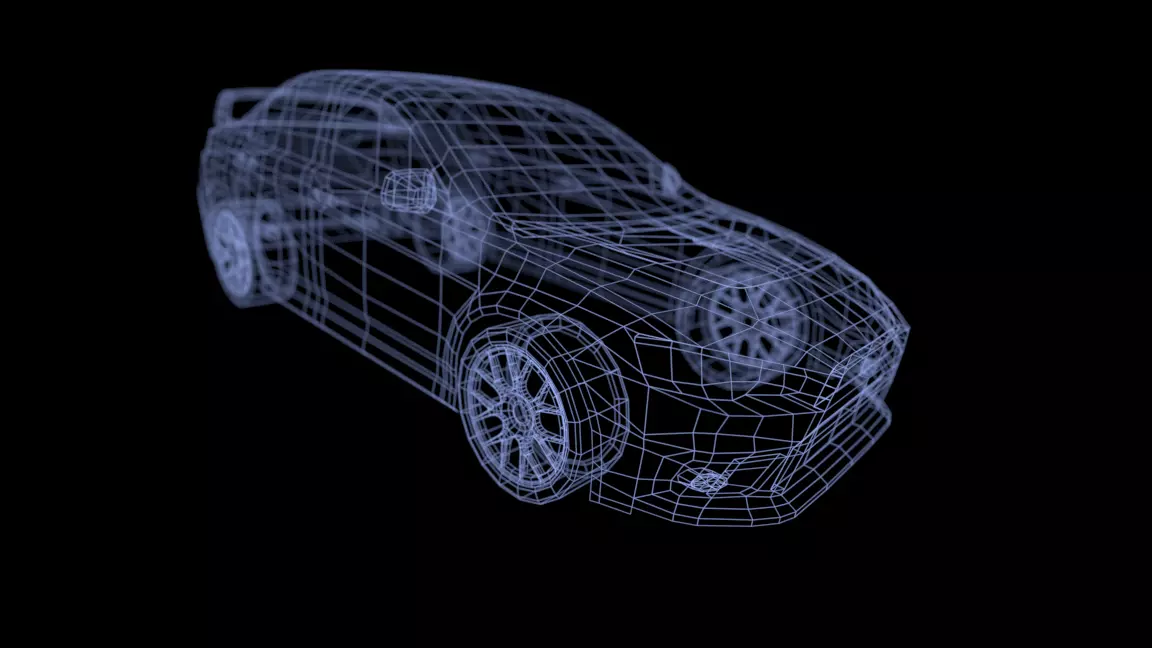 Red Car Free low-poly 3D model_15