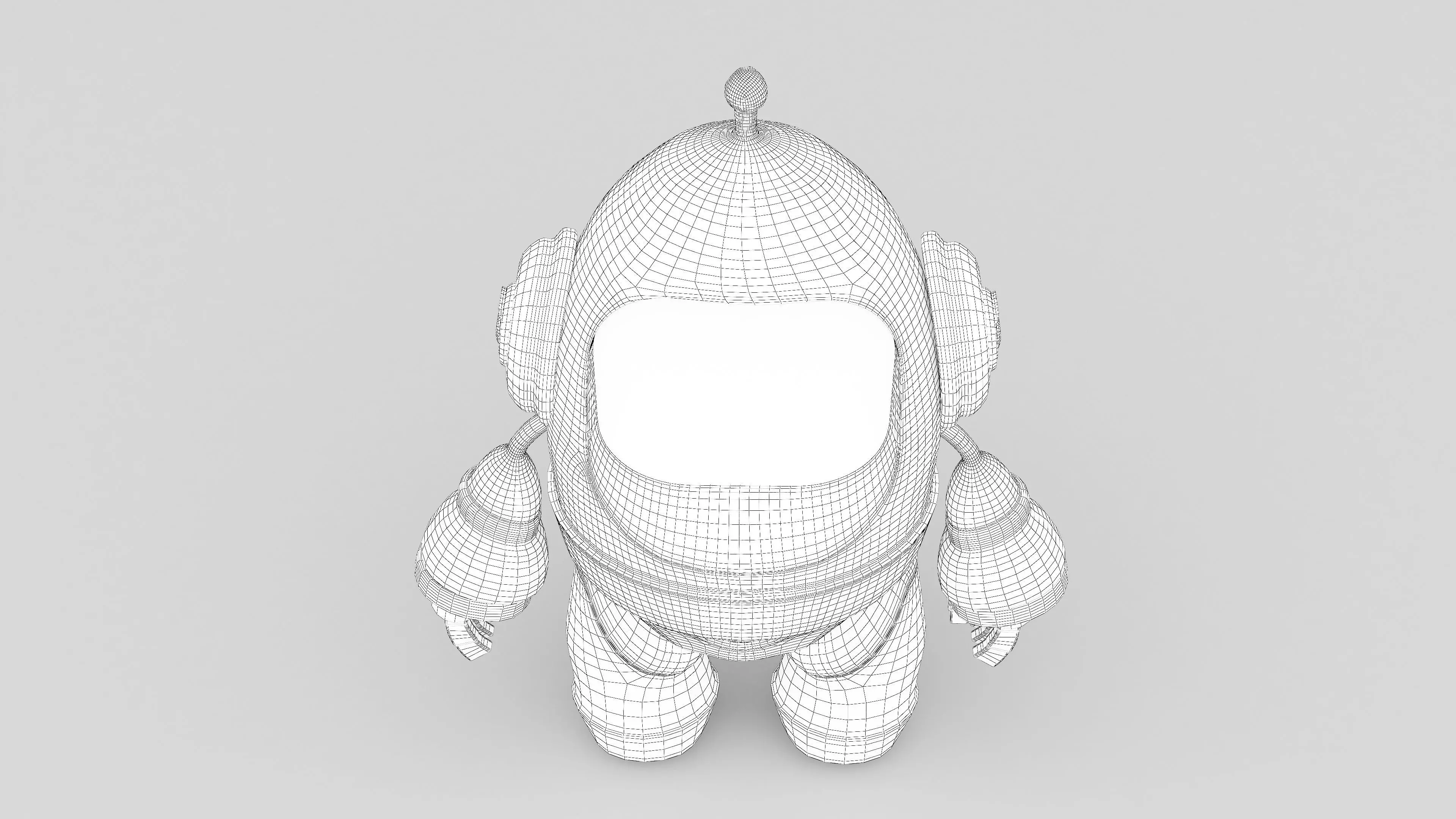  Robot cartoon 3d Design Funny 3D model_8