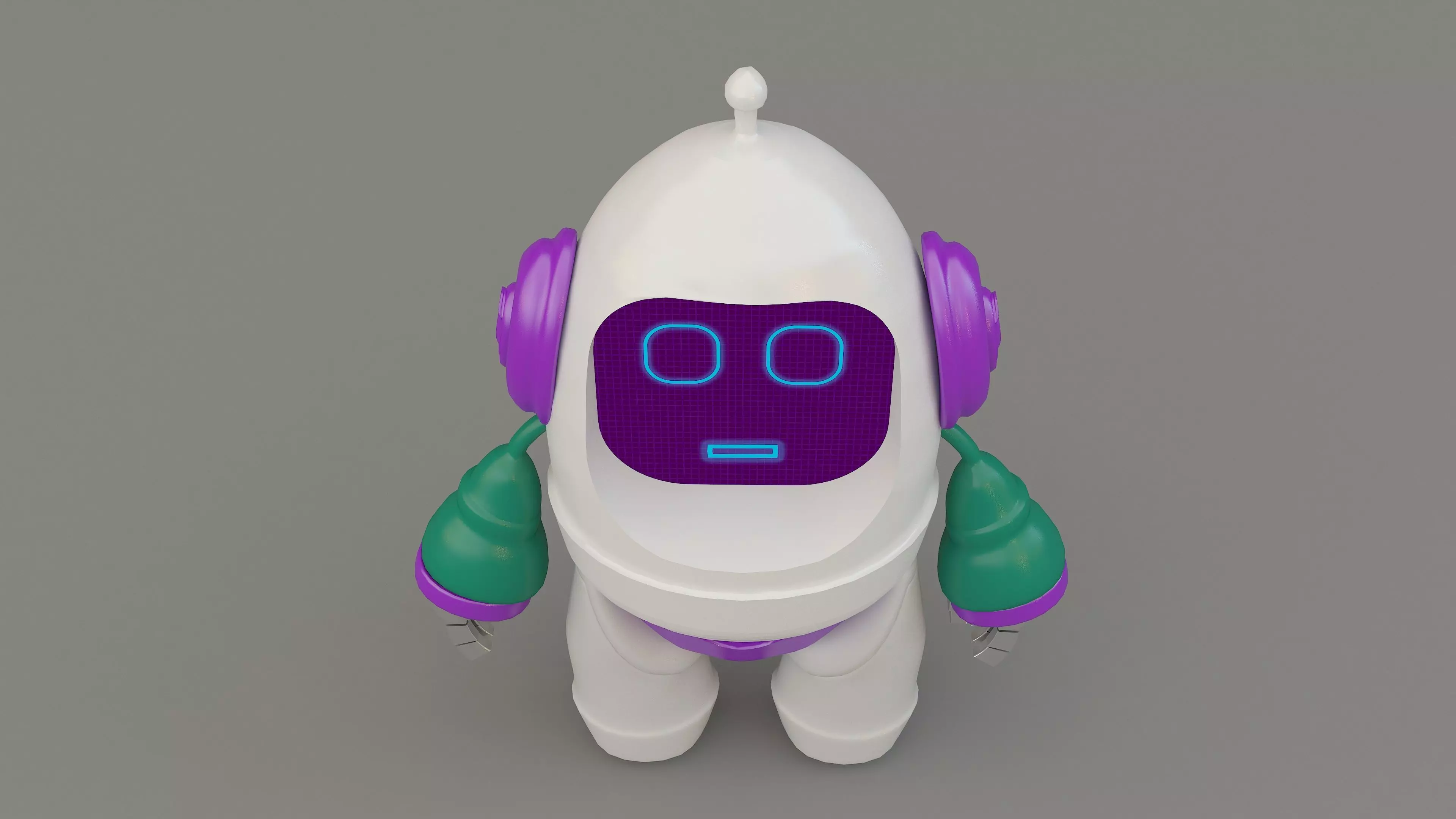  Robot cartoon 3d Design Funny 3D model_7