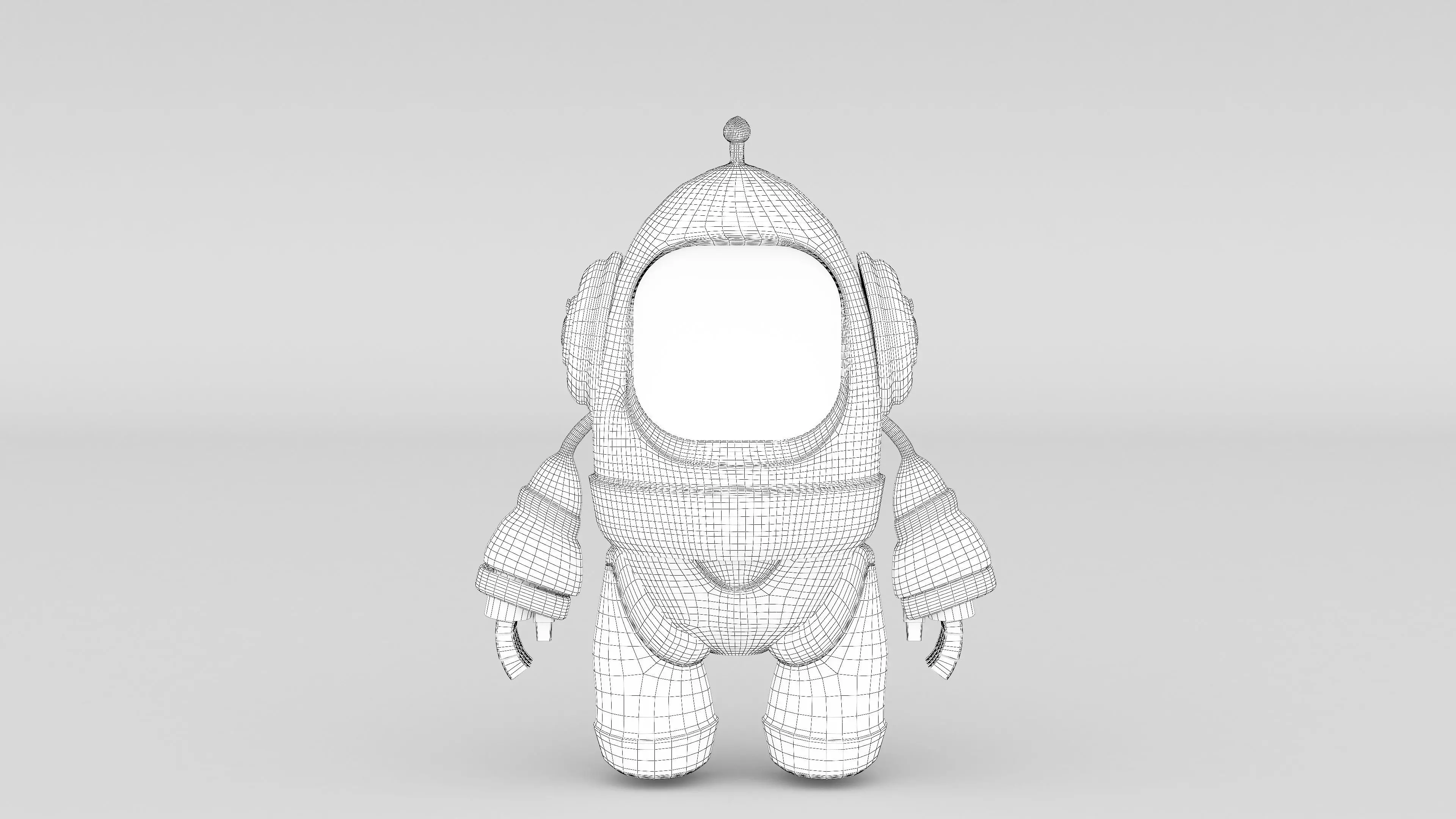  Robot cartoon 3d Design Funny 3D model_14