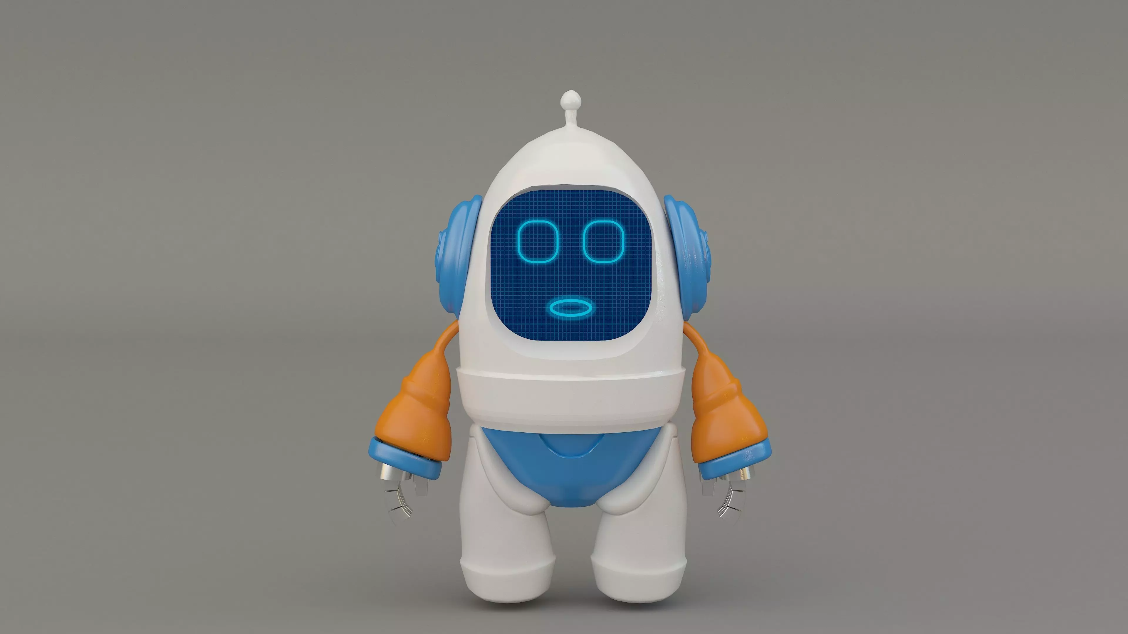  Robot cartoon 3d Design Funny 3D model_12