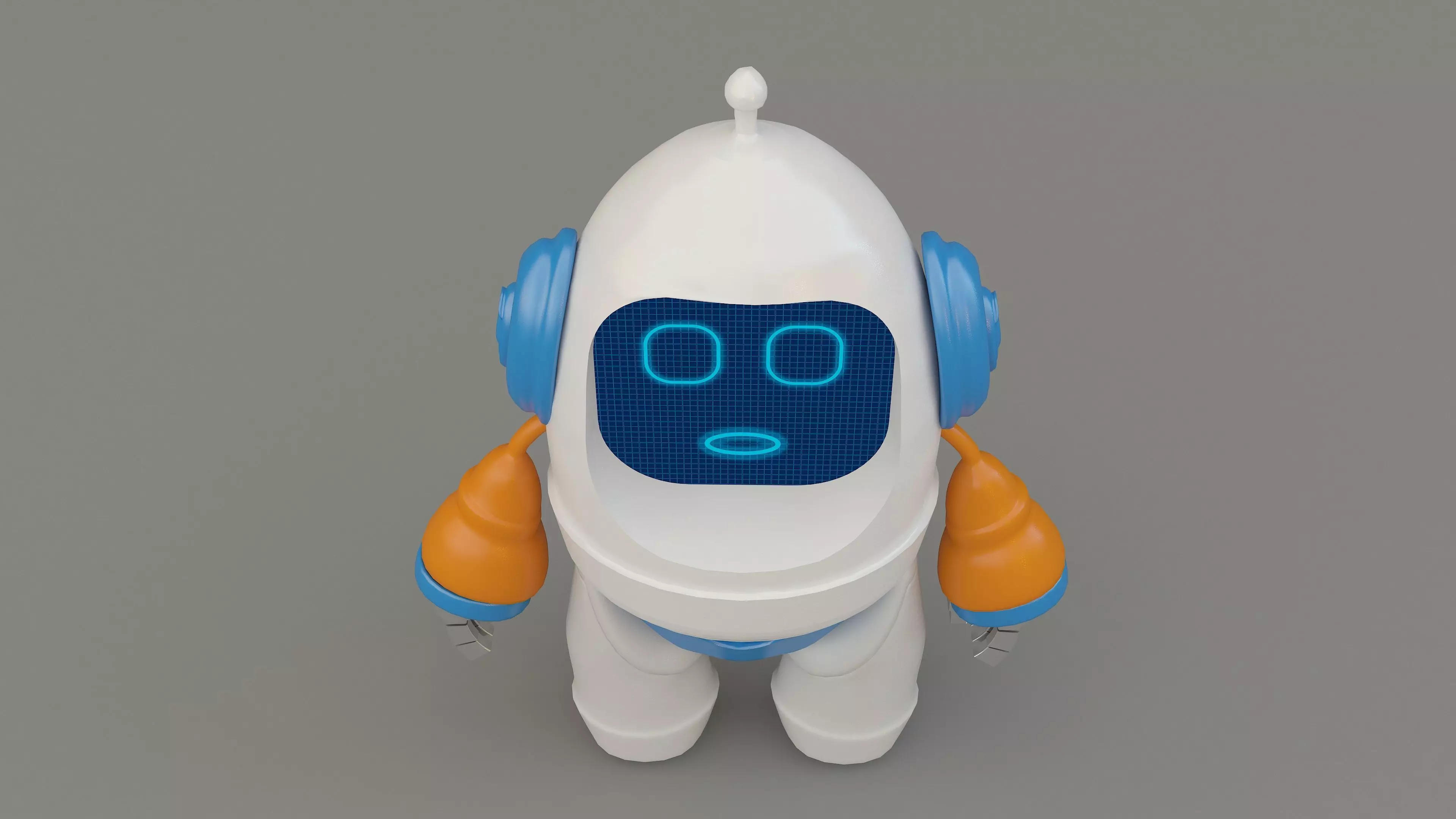 Robot cartoon 3d Design Funny 3D model_6
