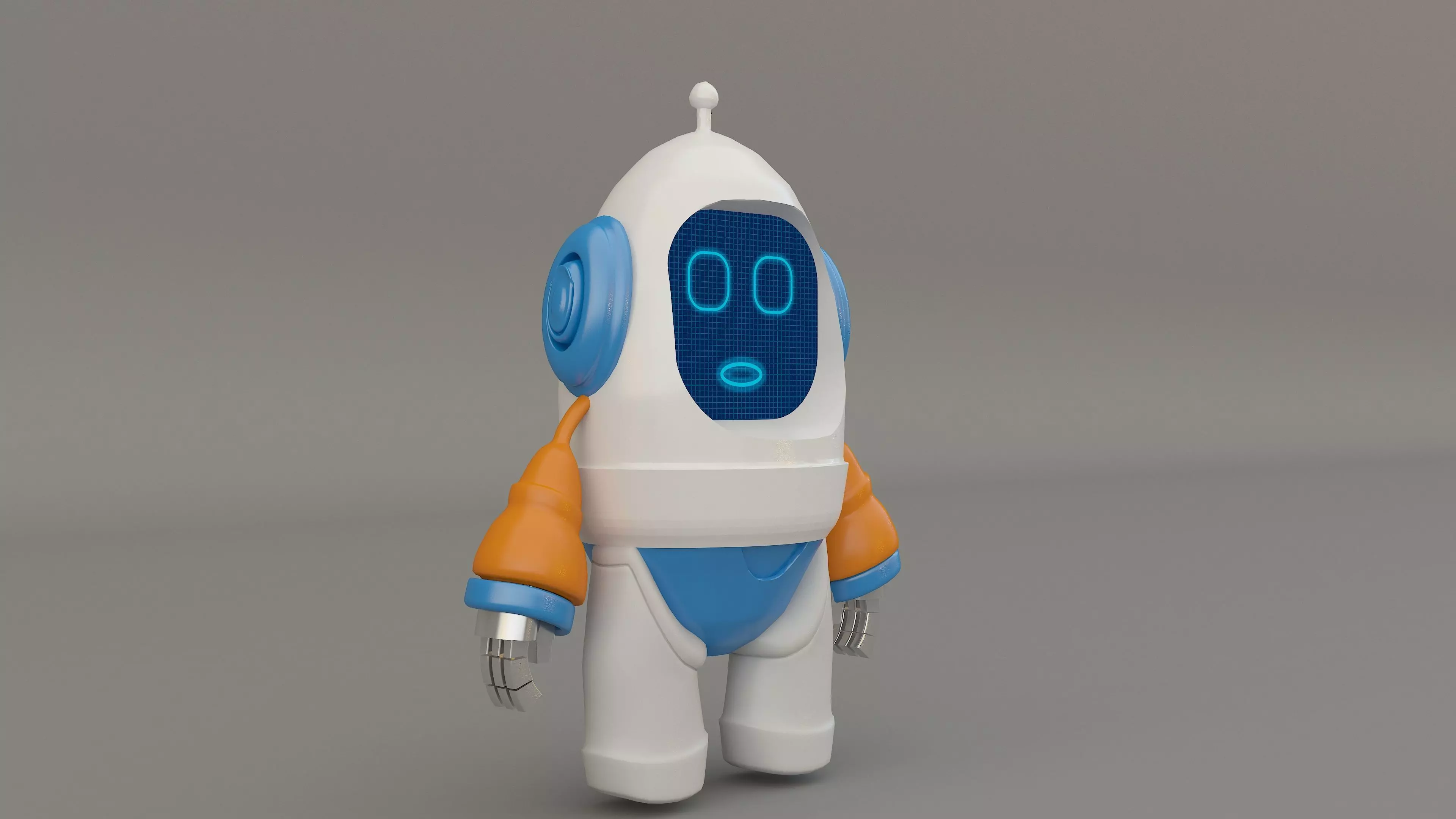  Robot cartoon 3d Design Funny 3D model_9