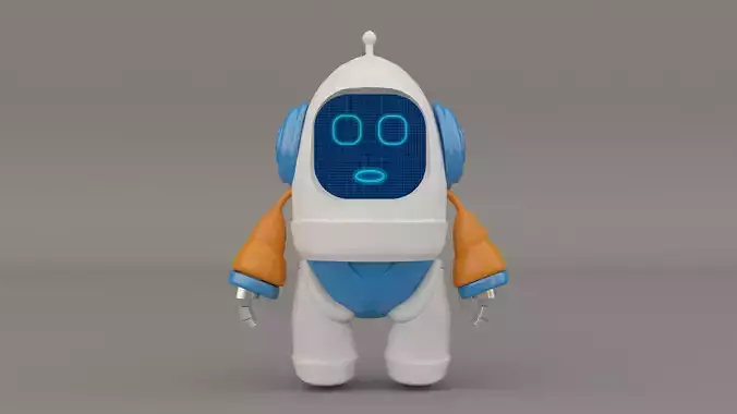 Robot cartoon 3d Design Funny