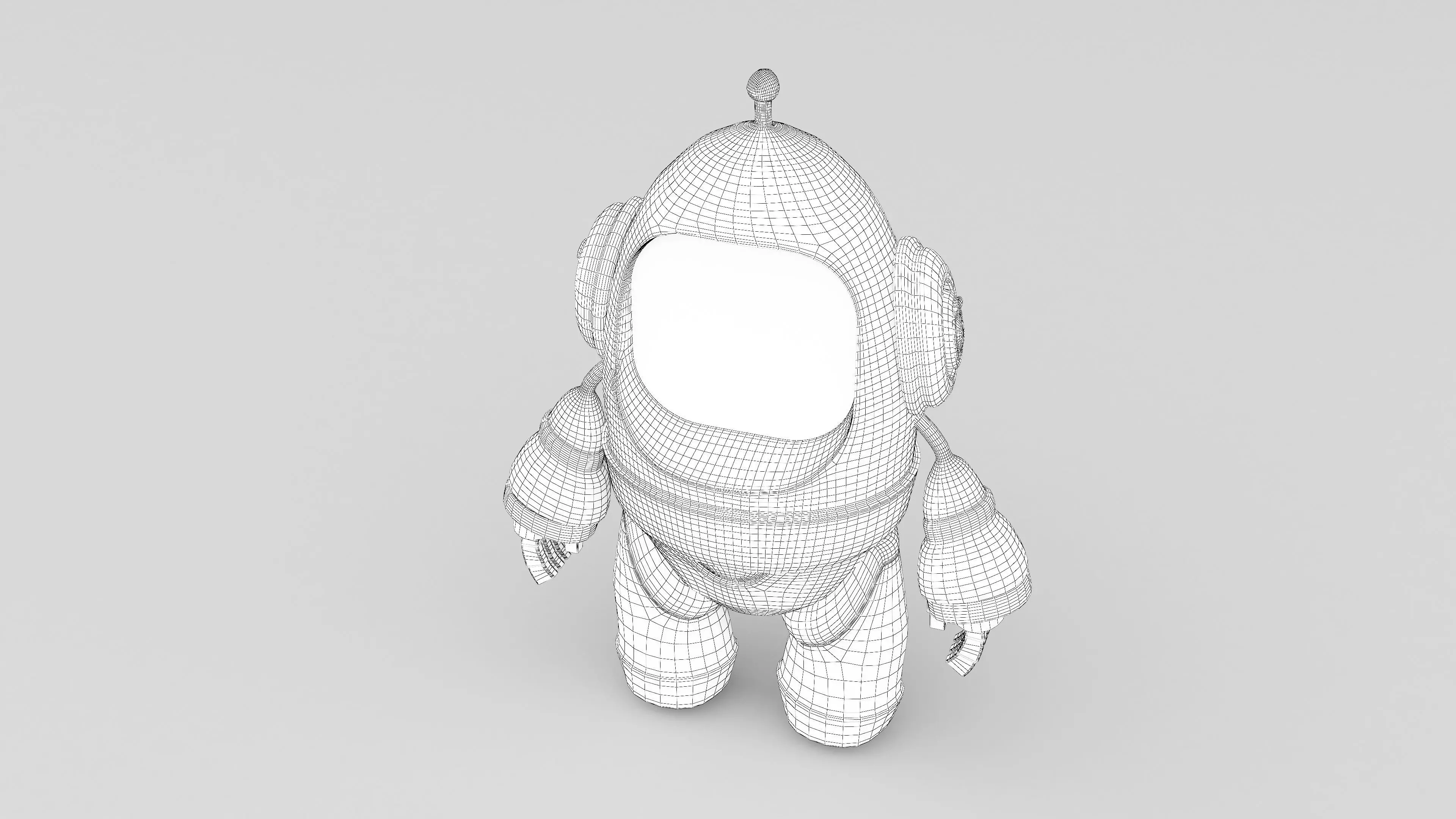  Robot cartoon 3d Design Funny 3D model_5