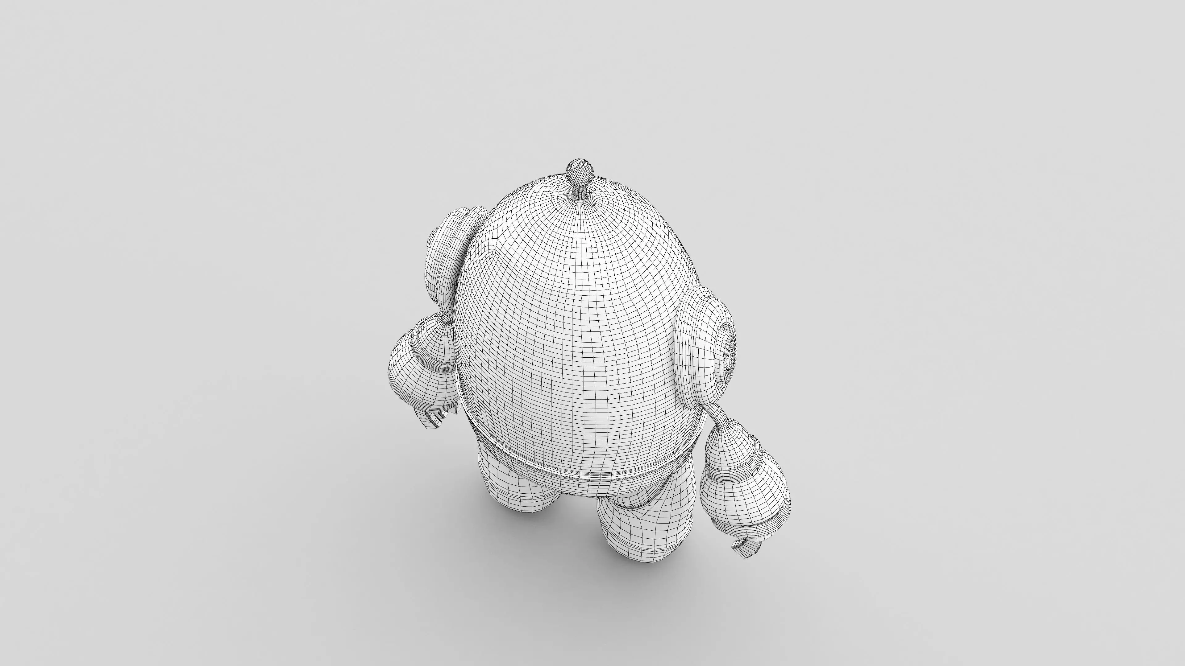  Robot cartoon 3d Design Funny 3D model_17