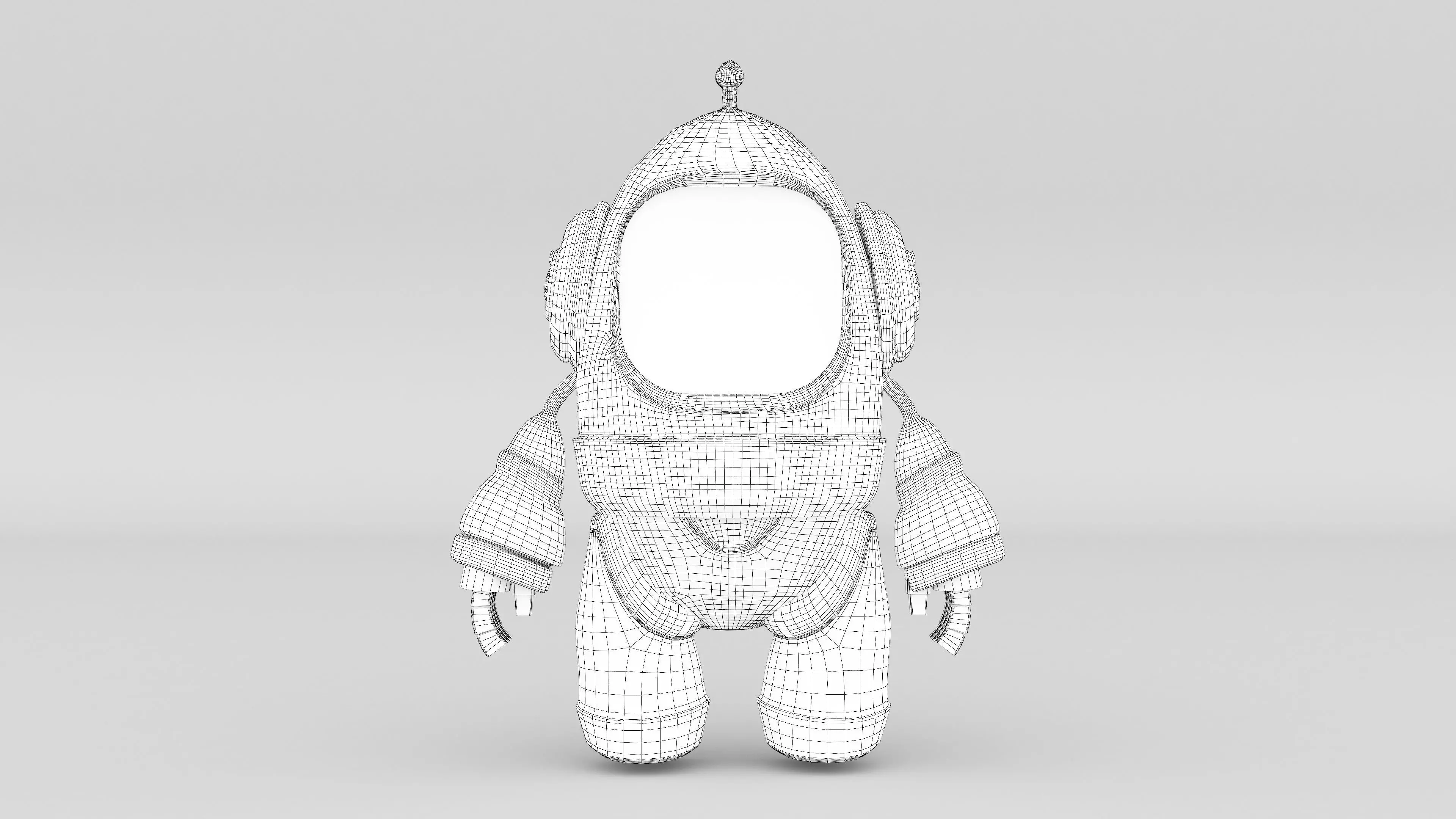  Robot cartoon 3d Design Funny 3D model_2