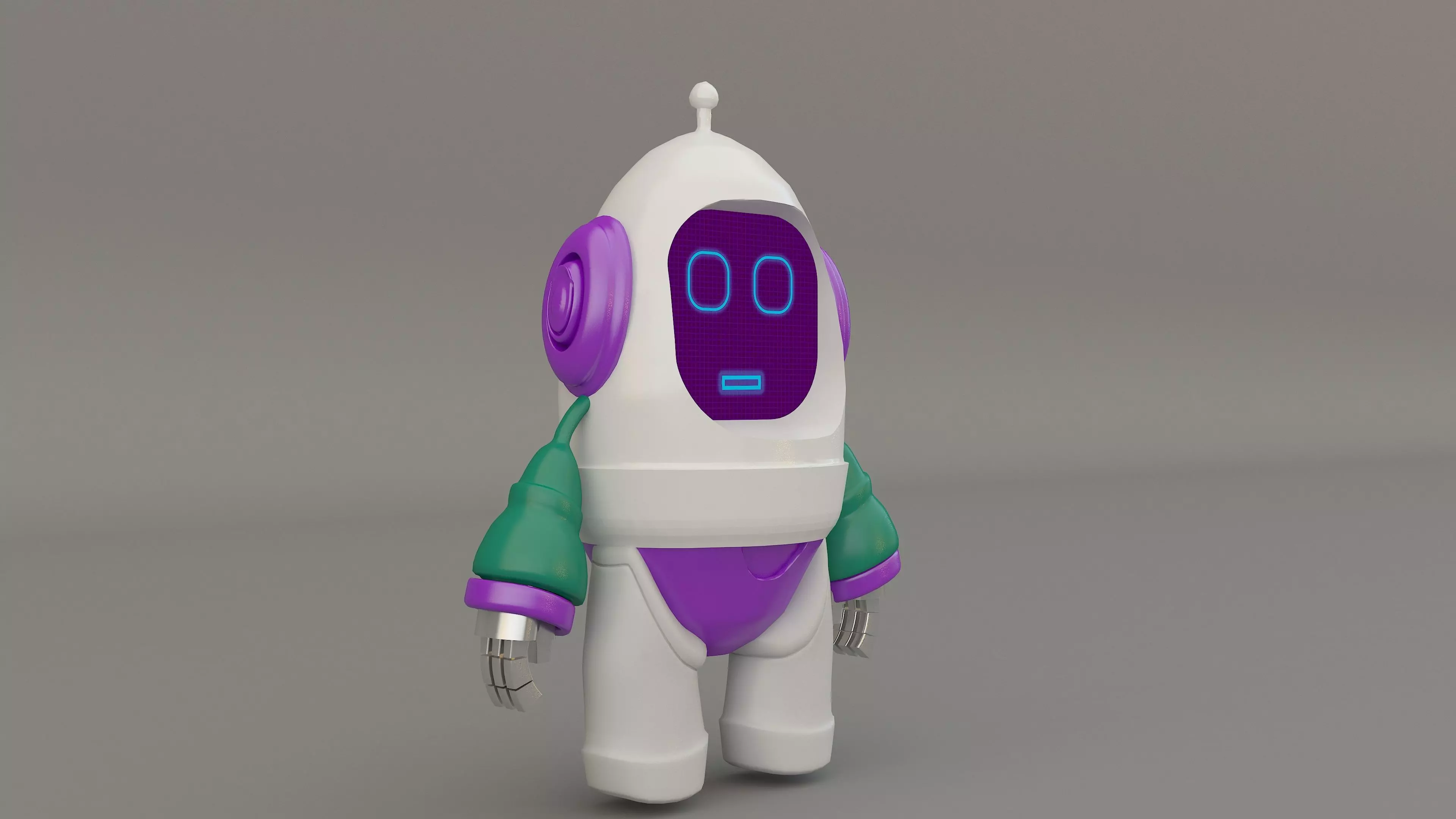  Robot cartoon 3d Design Funny 3D model_10