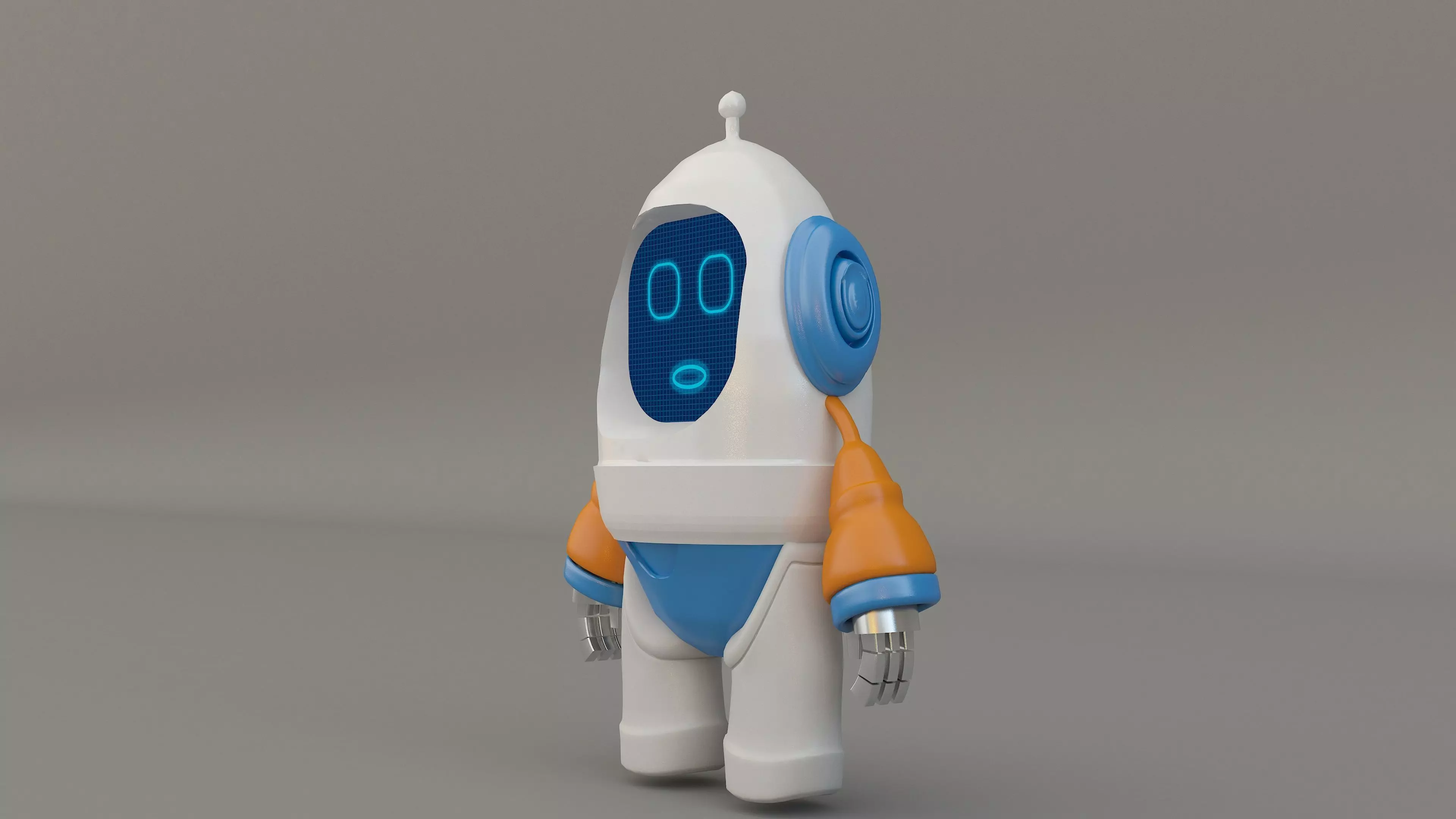  Robot cartoon 3d Design Funny 3D model_18