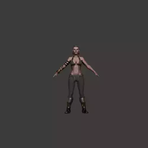 Tribe Woman  Cultural Fantasy 3D Character Model