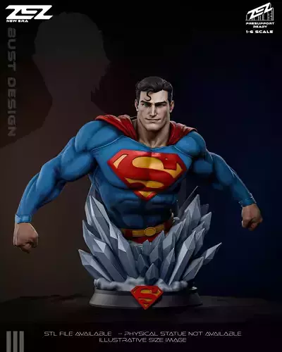Superman Bust - Digital STL file