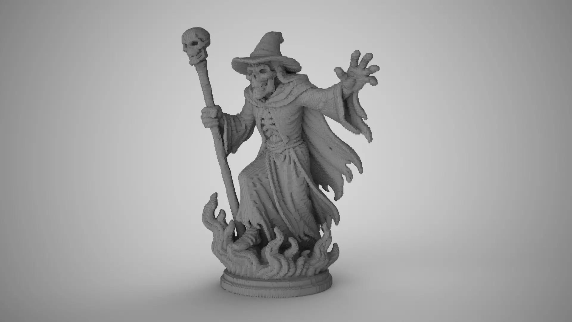 Cubic Witch Decor 3D print model_0