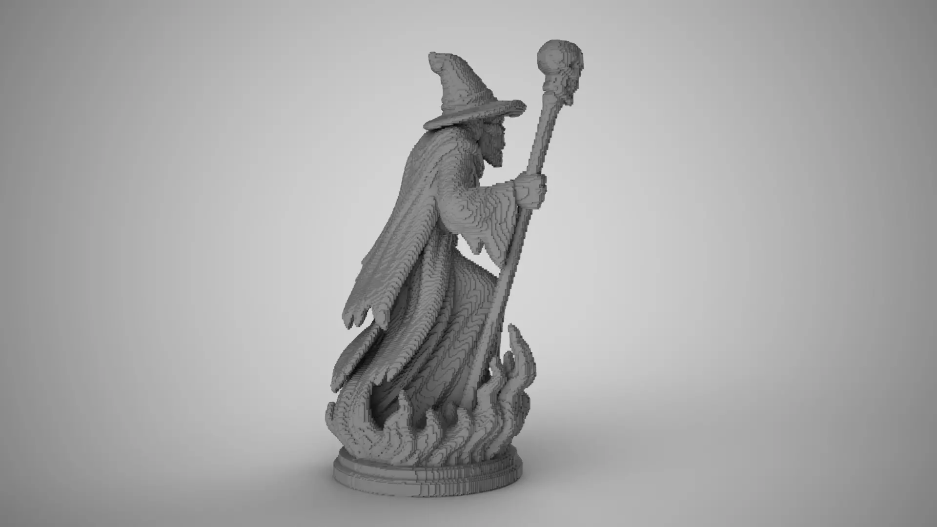 Cubic Witch Decor 3D print model_3