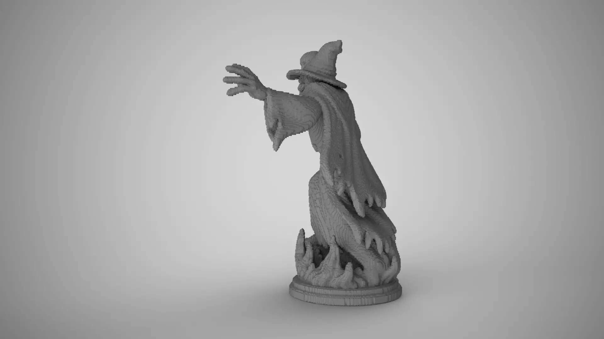 Cubic Witch Decor 3D print model_6