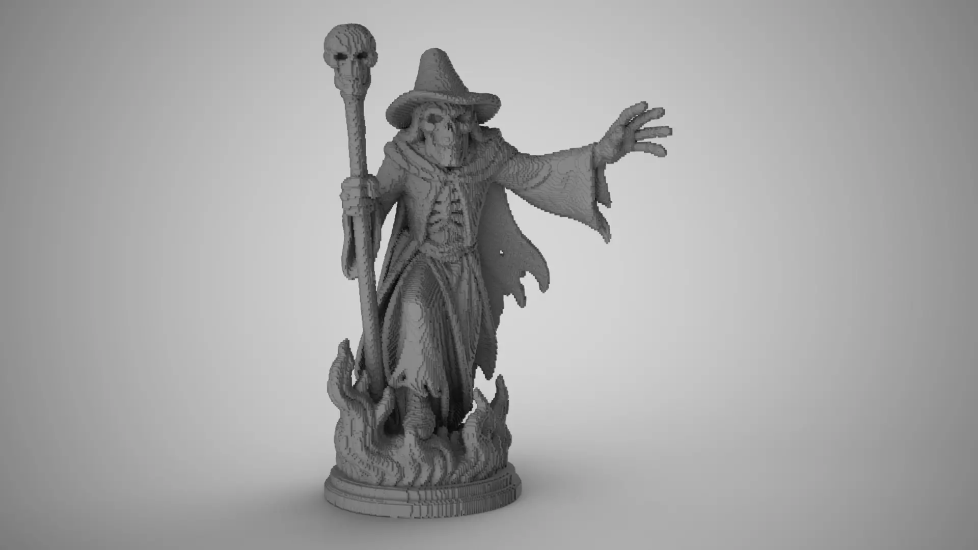 Cubic Witch Decor 3D print model_1