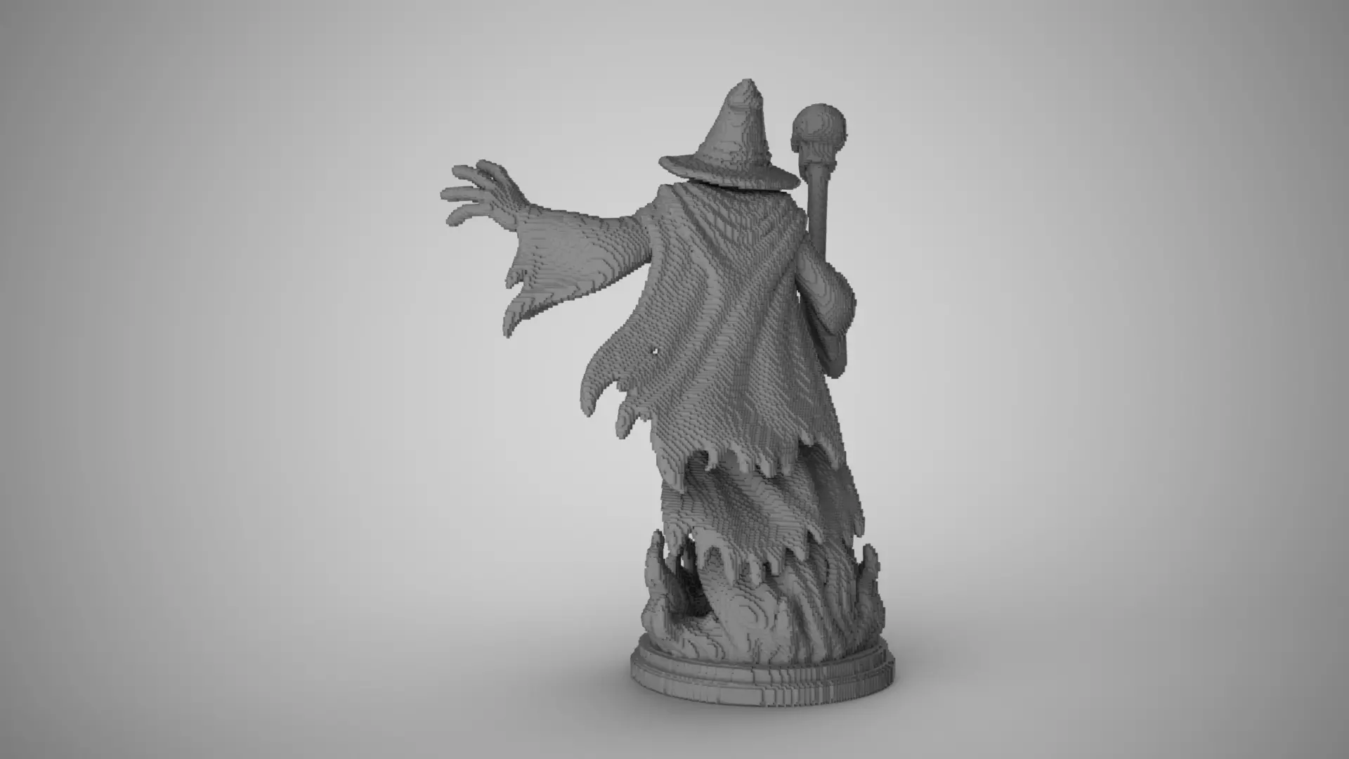 Cubic Witch Decor 3D print model_5
