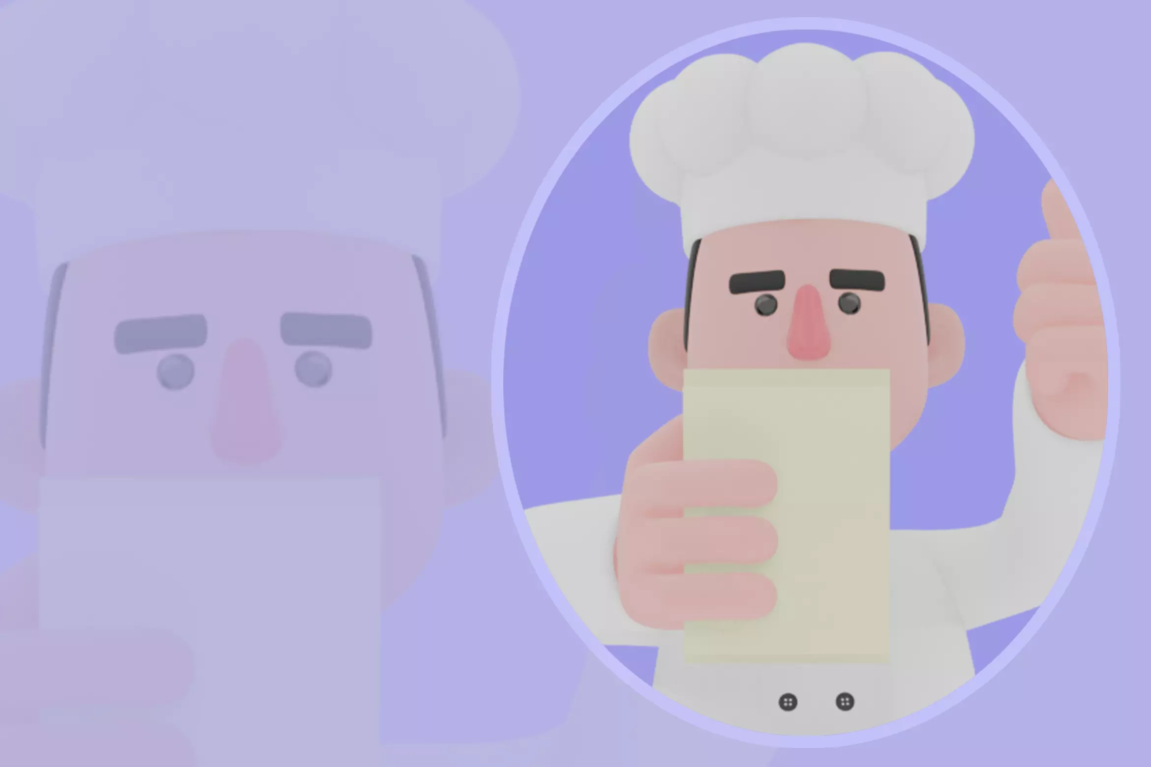 Stylized 3D Cartoon Chef Character-Confident Cook with Recipe 3D model